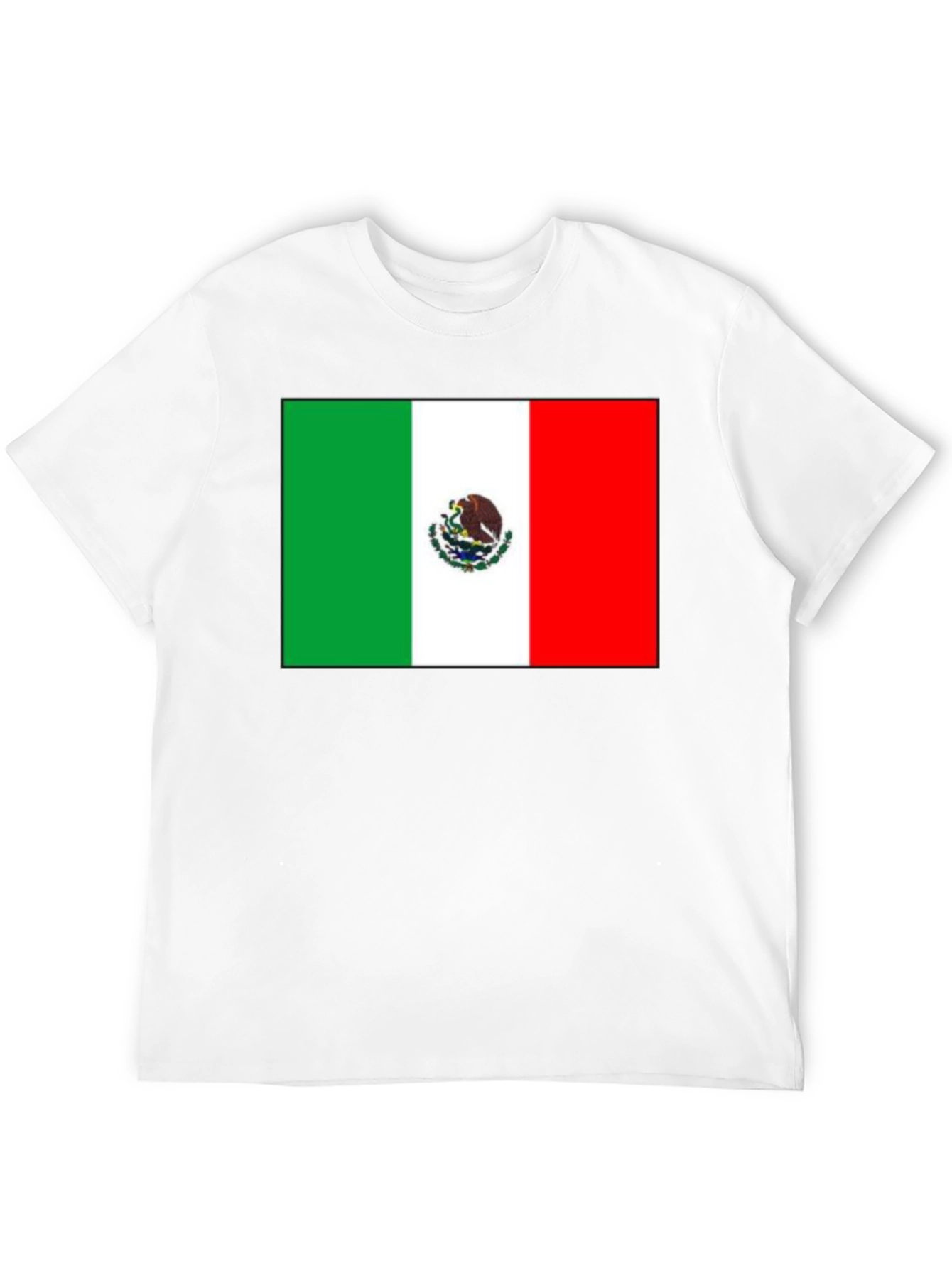 Mexican Flag Graphic T-Shirt - Black Cotton Tee