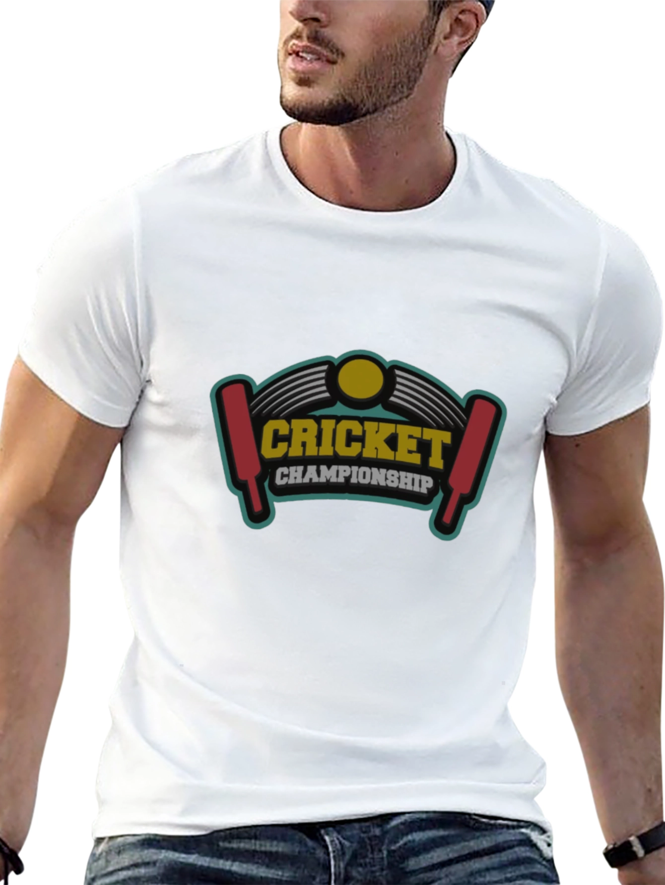 Cricket Championship Graphic Tee - Black