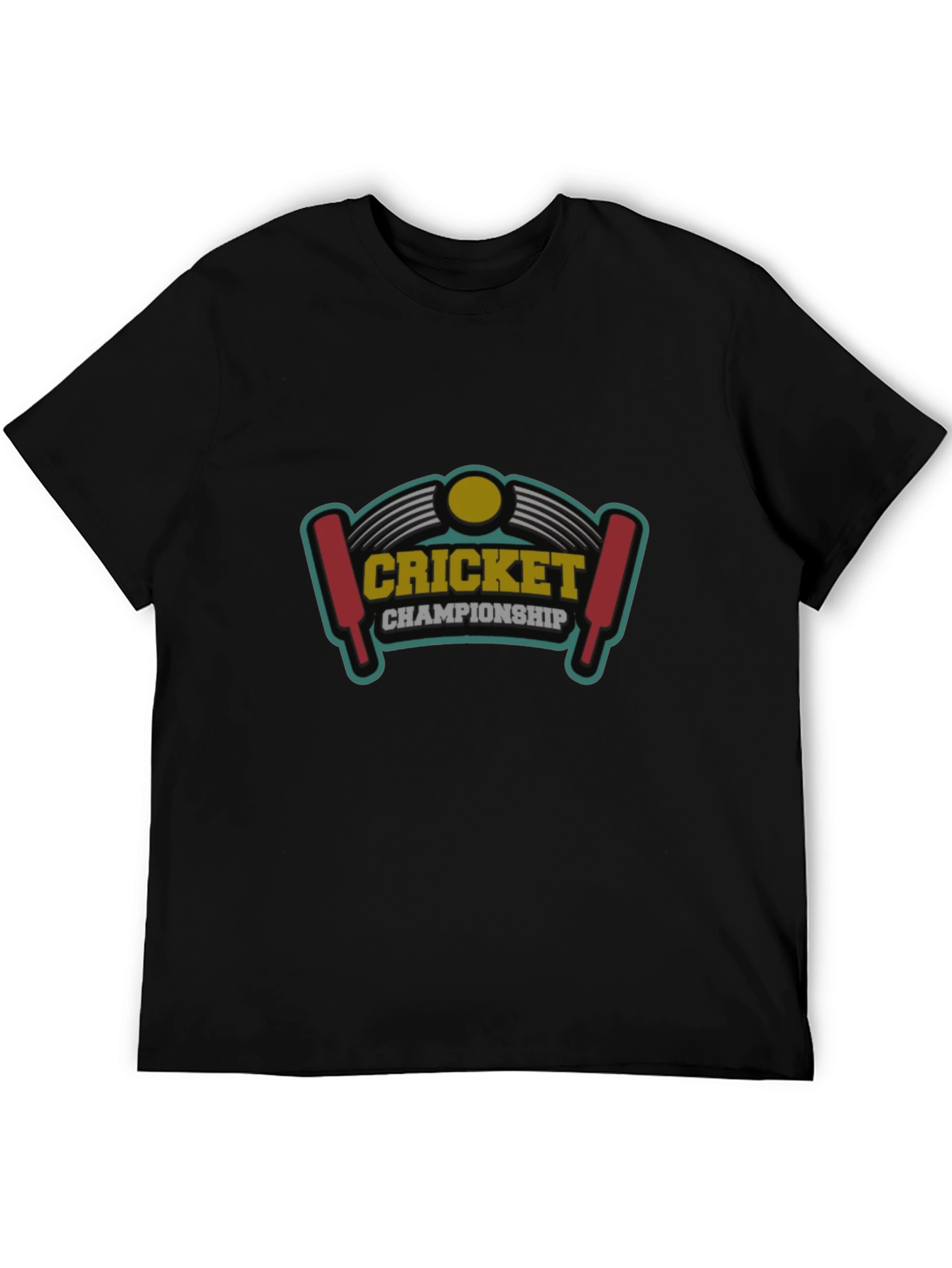 Cricket Championship Graphic Tee - Black