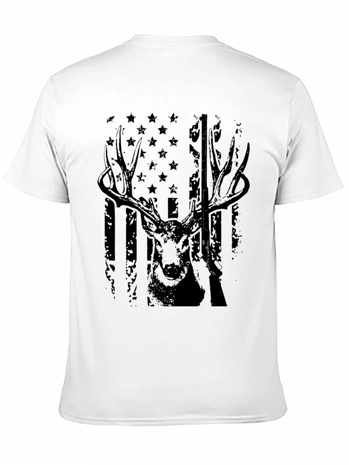 Deer Hunter American Flag Graphic Tee