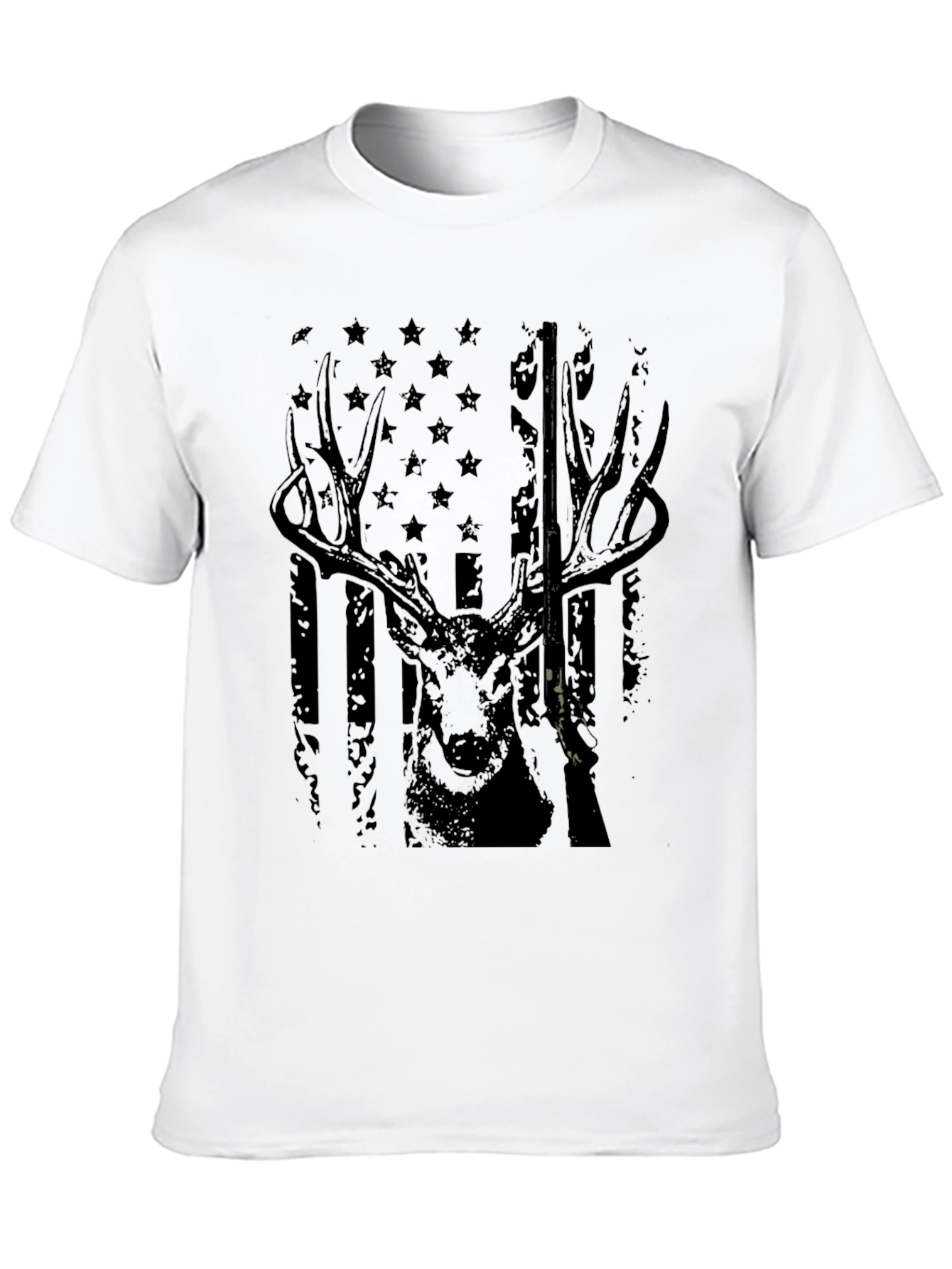 Deer Hunter American Flag Graphic Tee