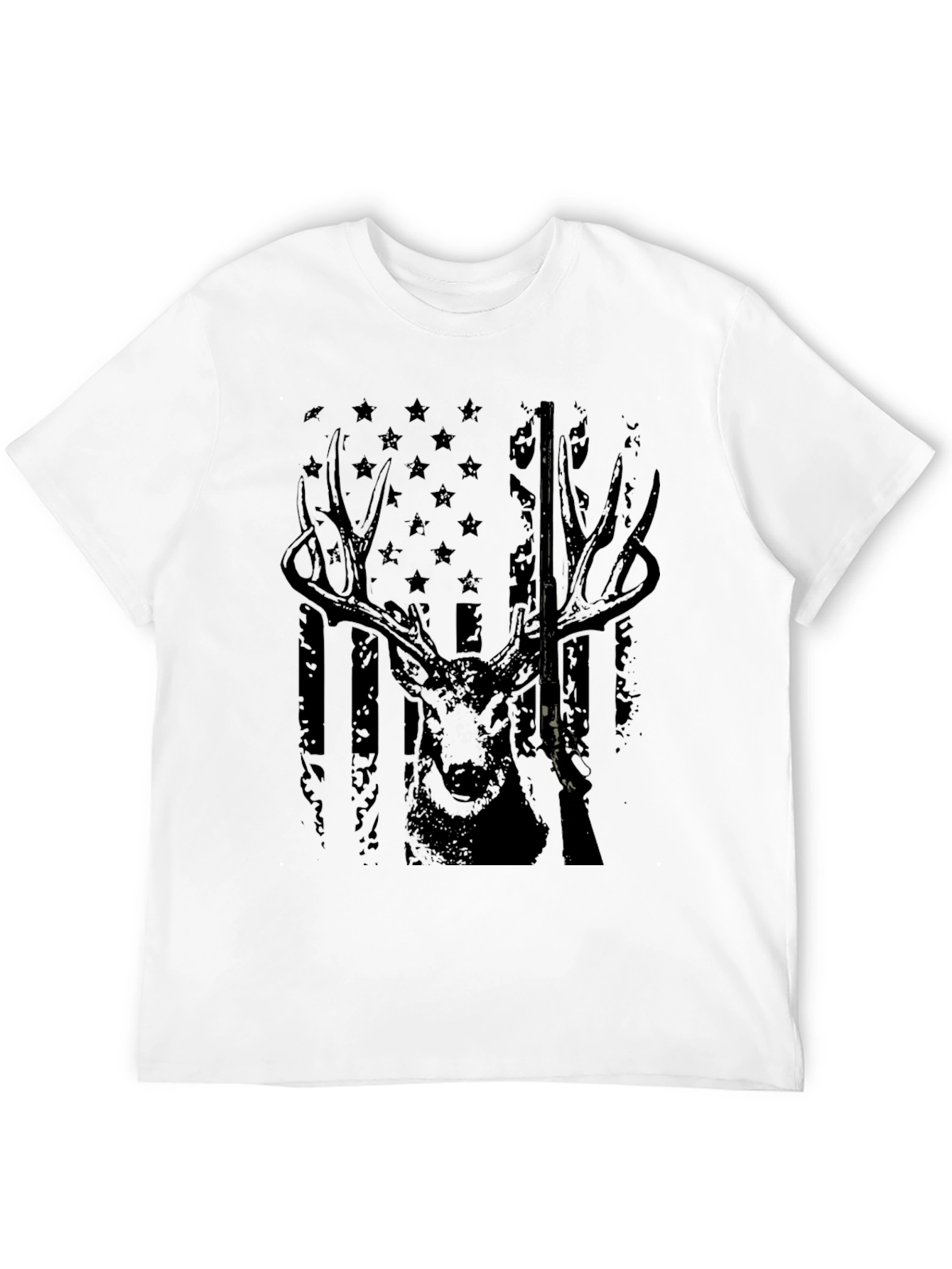 Deer Hunter American Flag Graphic Tee