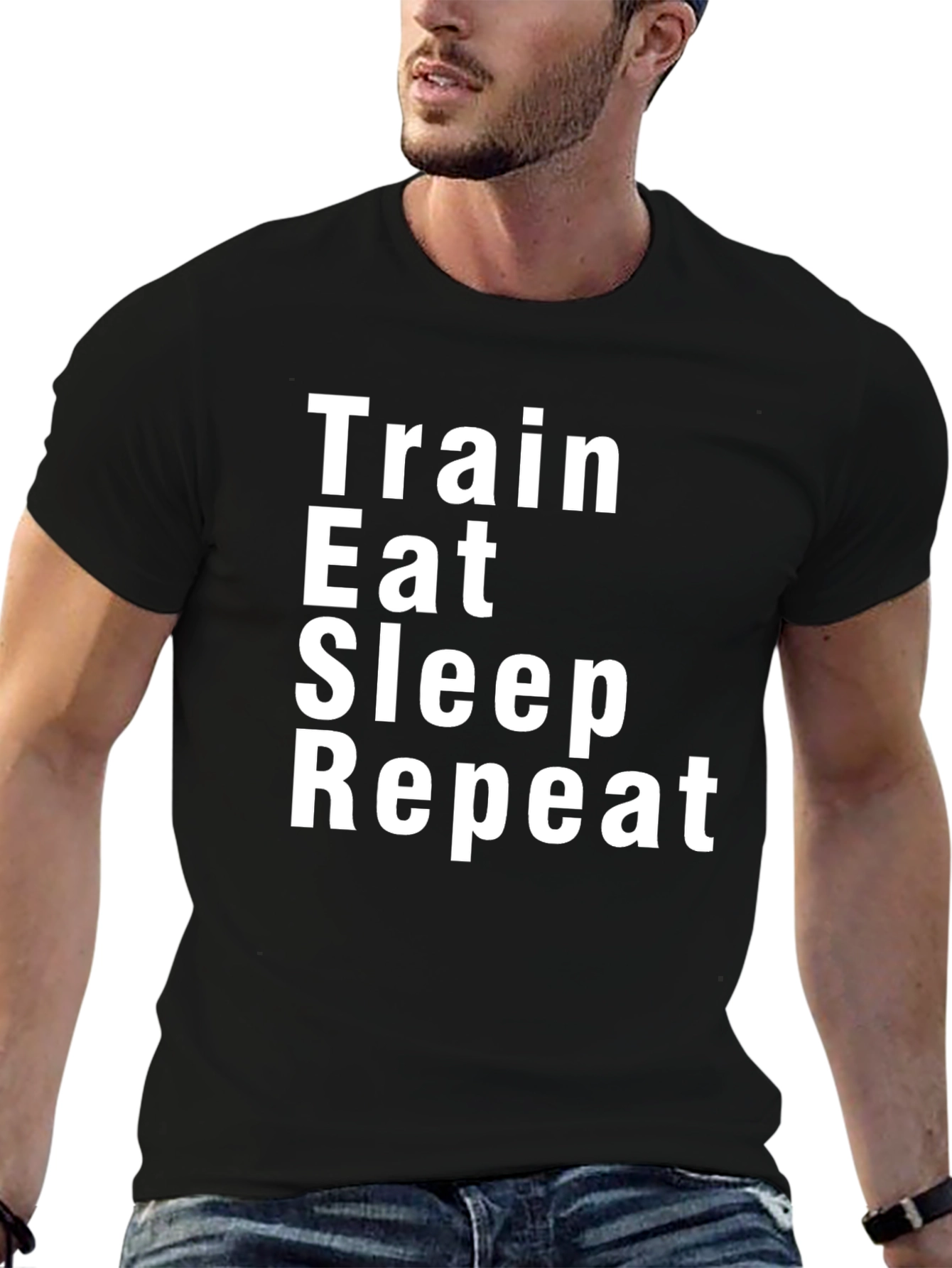 Train Eat Sleep Repeat Graphic Tee