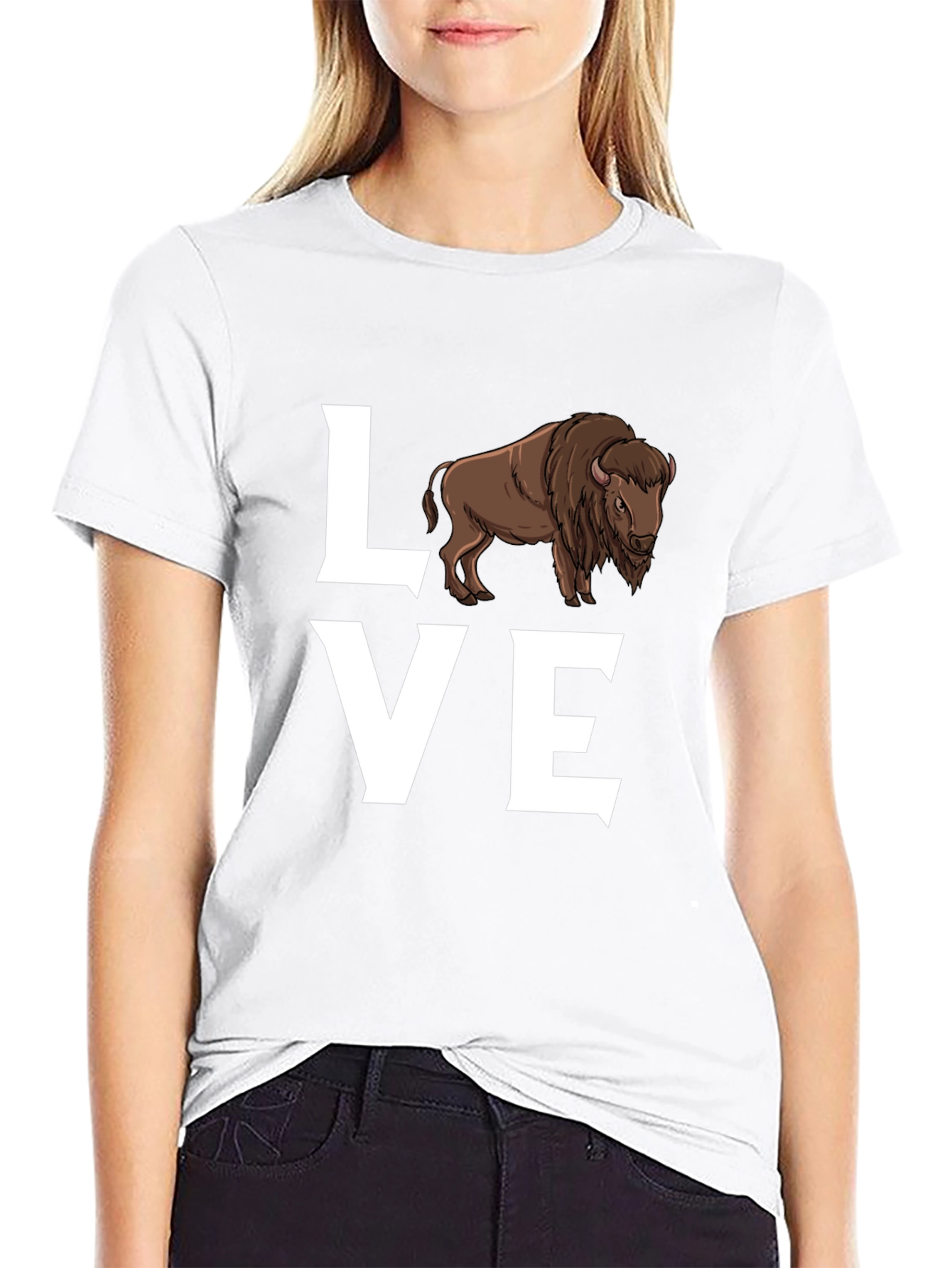 Love Bison T-Shirt - Wildlife Graphic Tee