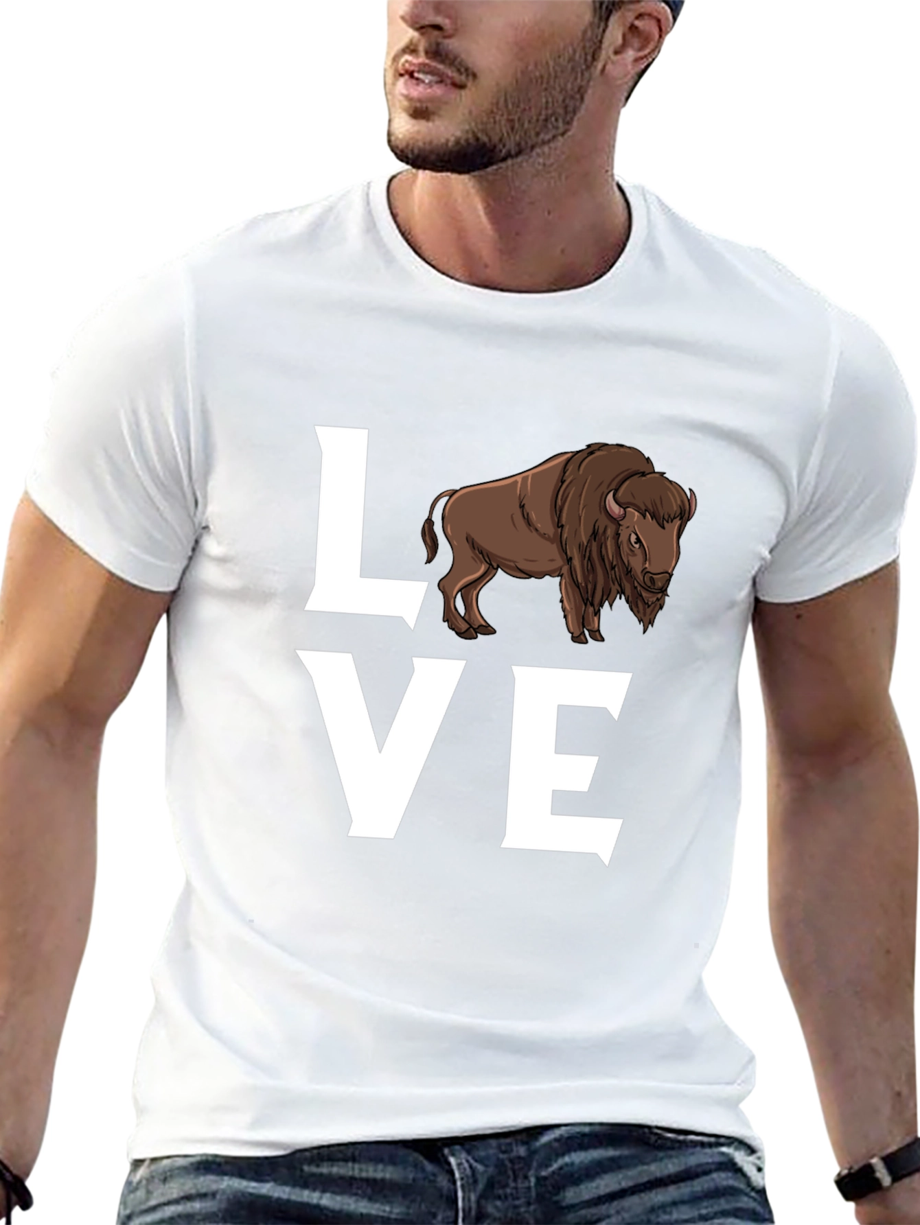 Love Bison T-Shirt - Wildlife Graphic Tee