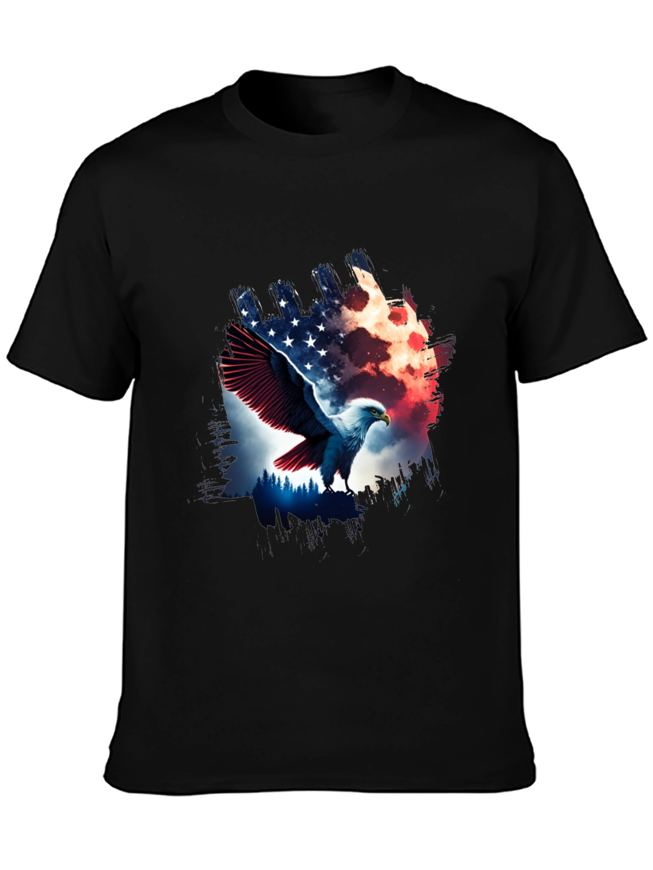 American Eagle Graphic Black T-Shirt
