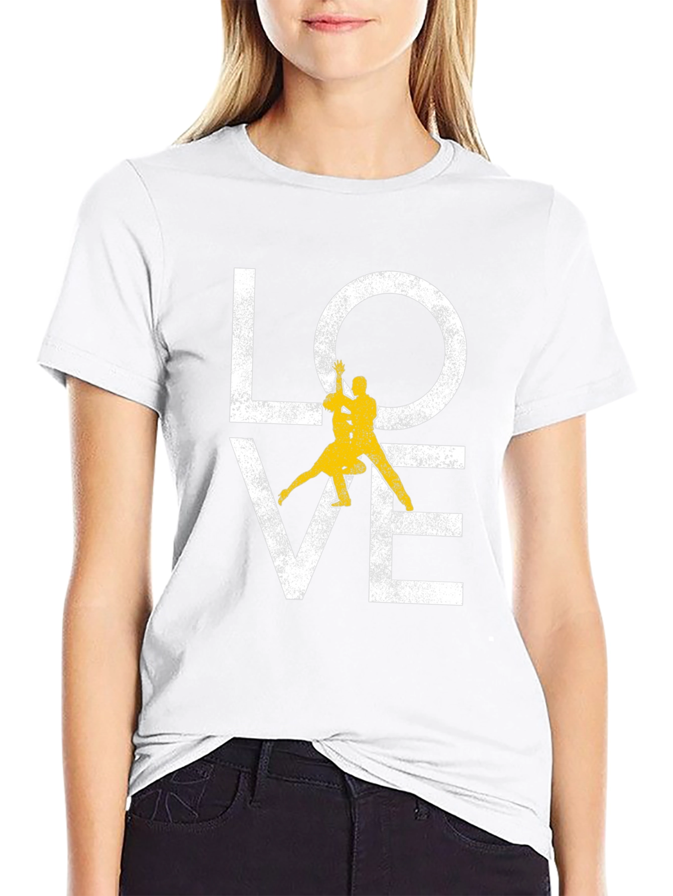 LOVE Tango Dancing Black T-Shirt