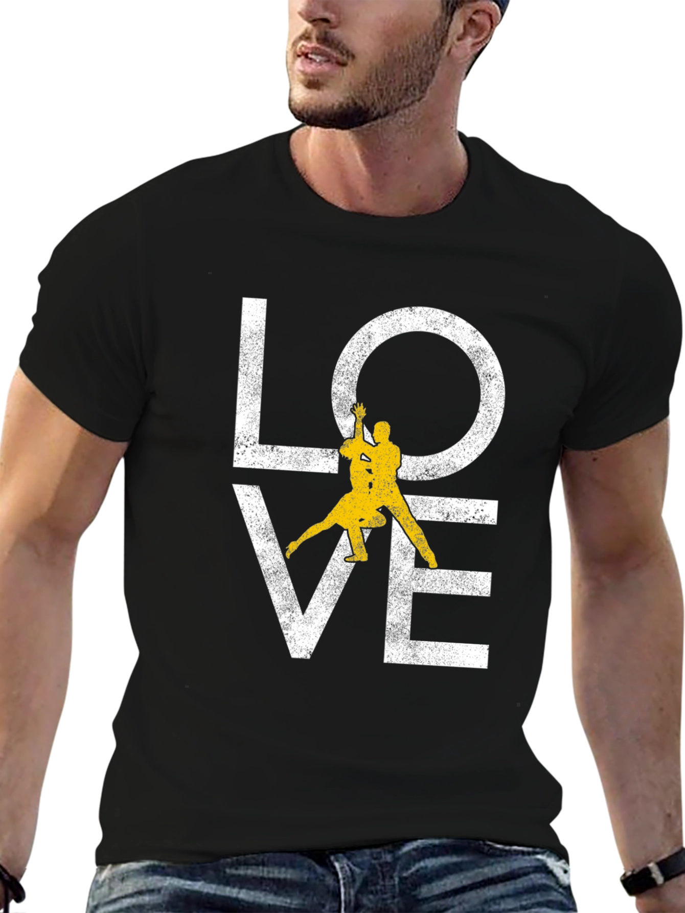 LOVE Tango Dancing Black T-Shirt