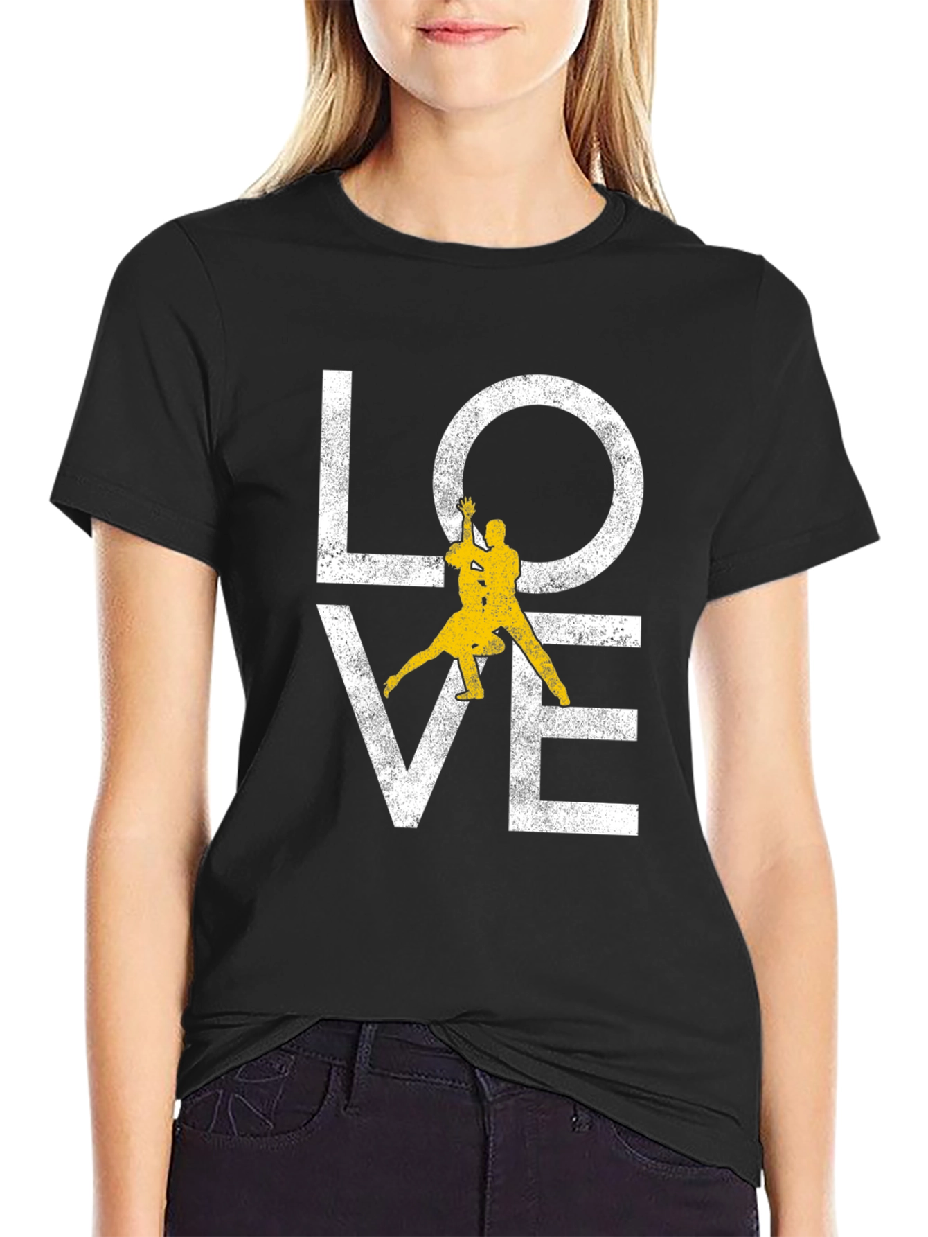 LOVE Tango Dancing Black T-Shirt