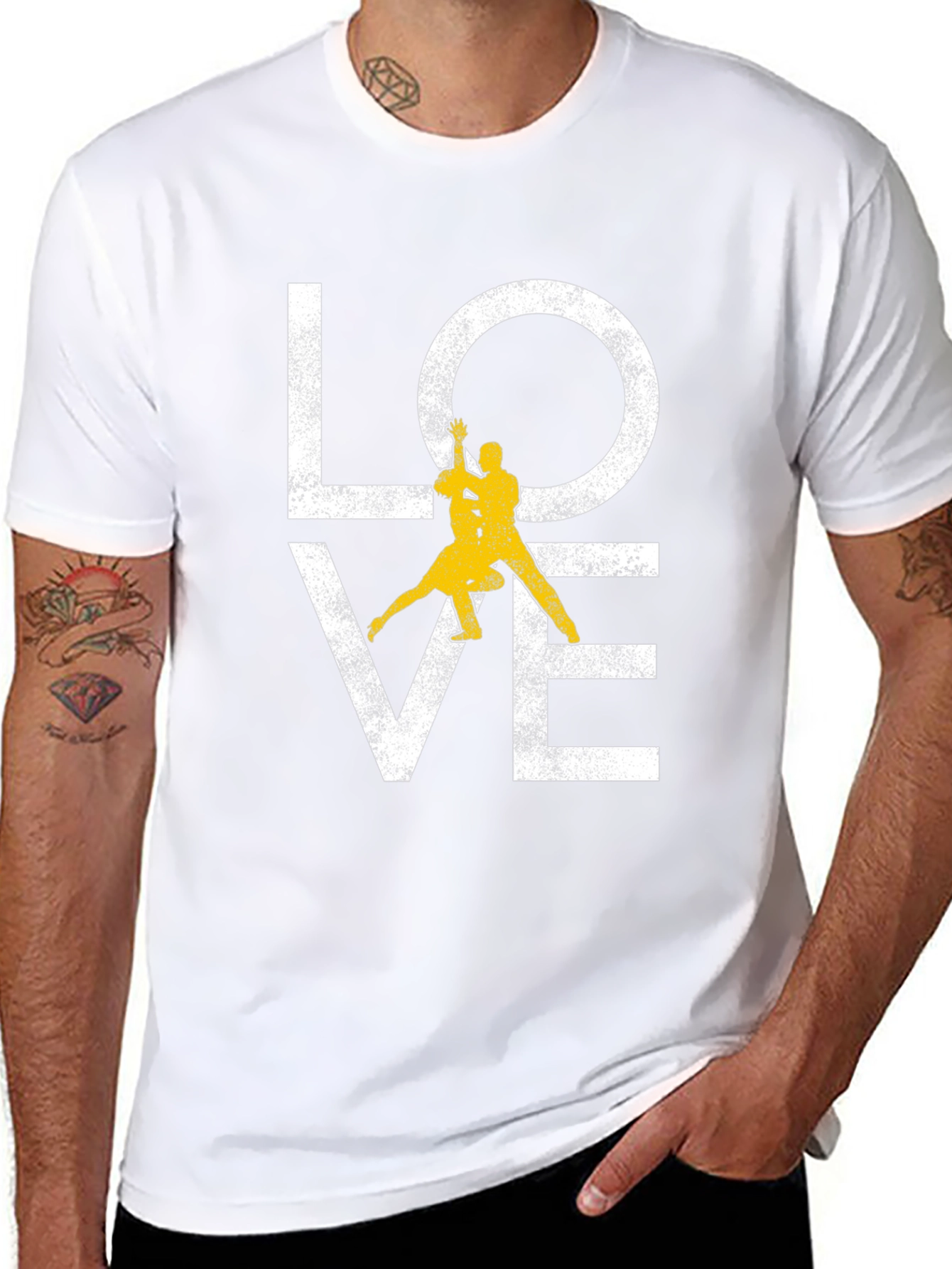 LOVE Tango Dancing Black T-Shirt