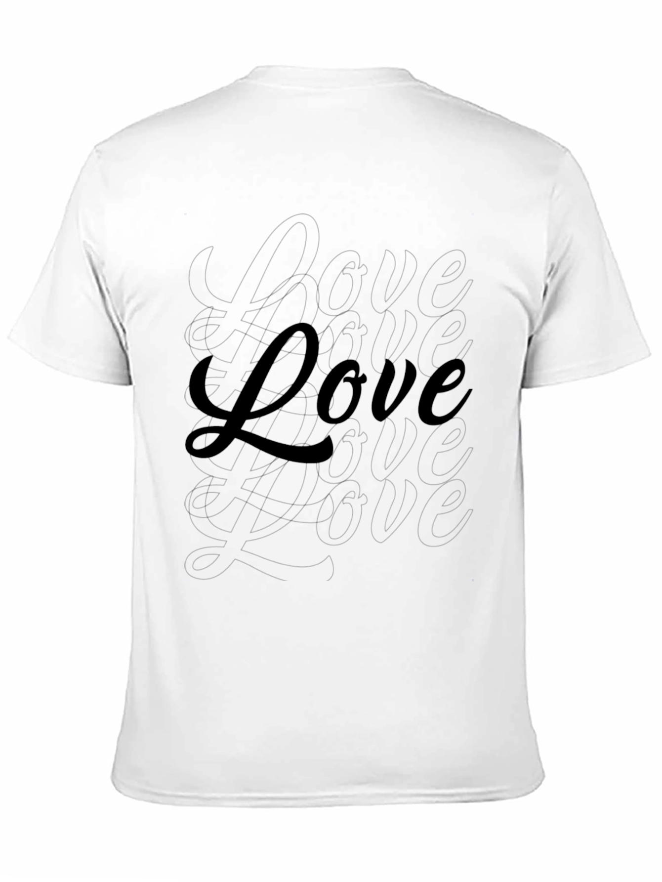 Love Graphic Print Black Cotton Casual T-Shirt