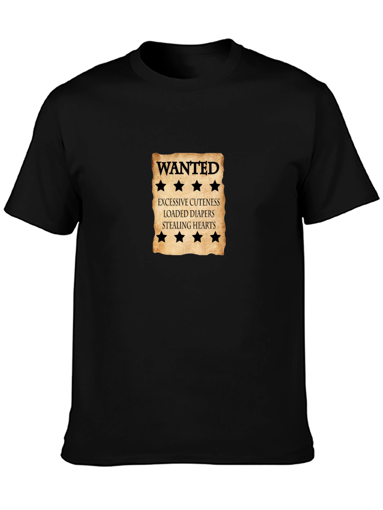 Wanted Excessive Cuteness Black T-Shirt