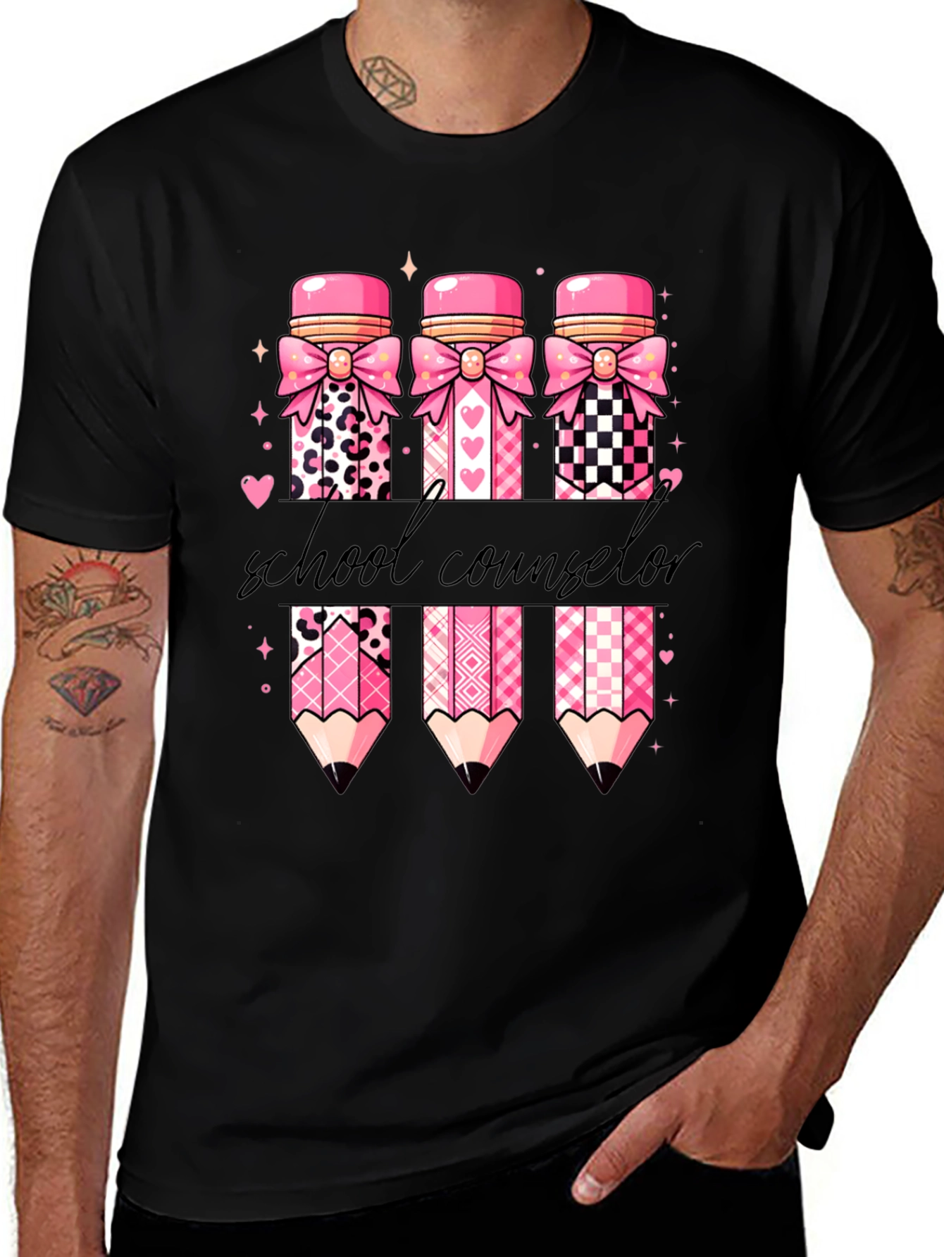 School Counselor Pencil T-Shirt