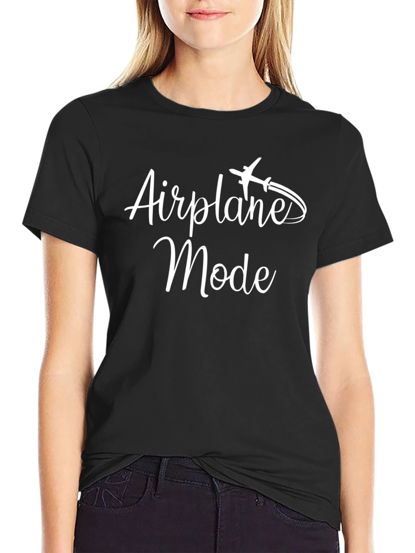 Airplane Mode Black T-Shirt