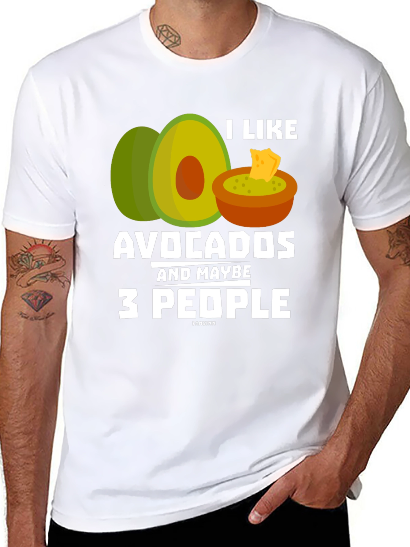 Avocados and Maybe 3 People T-Shirt Funny Graphic Tee