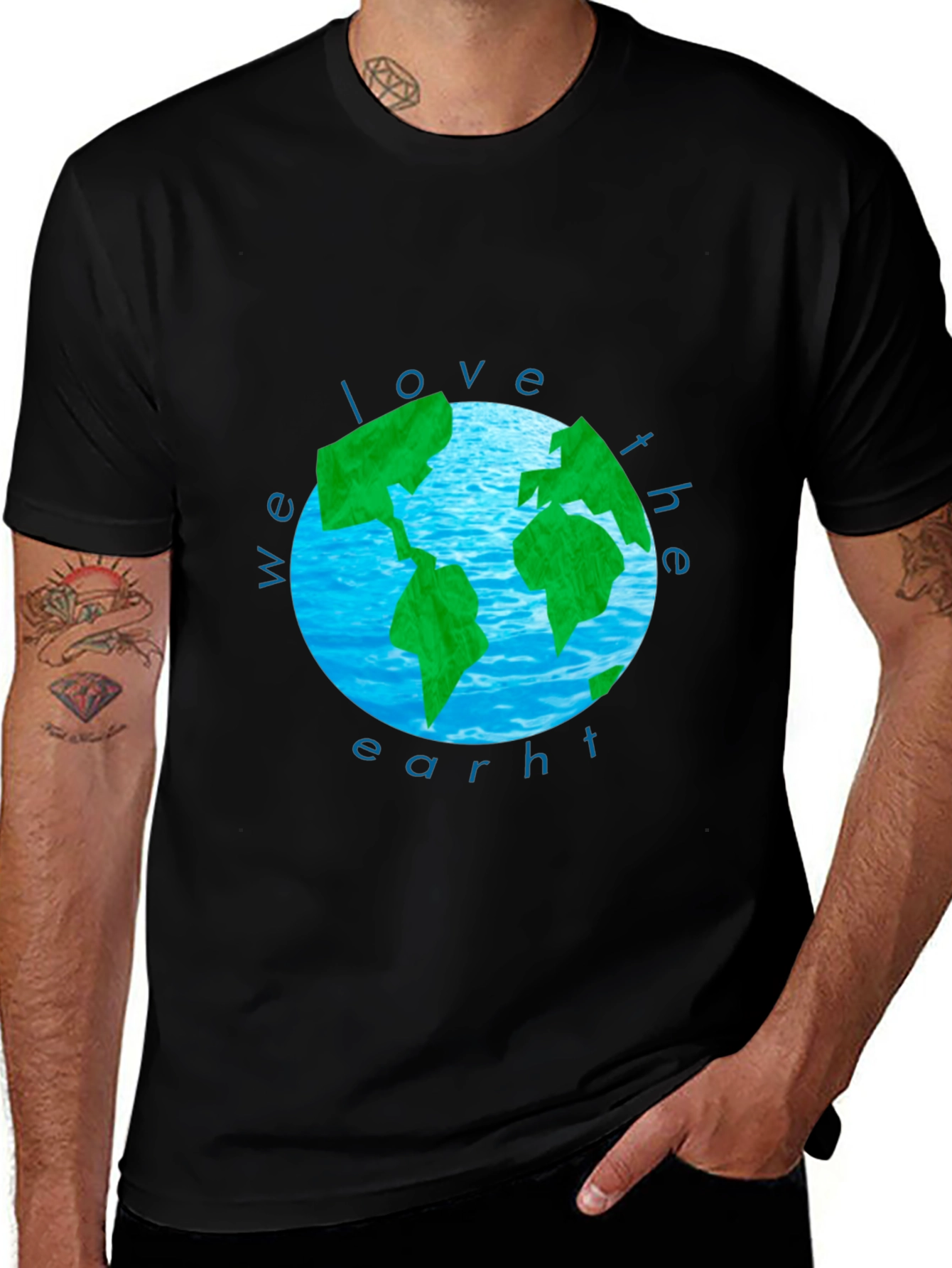 We Love The Earth Graphic T-Shirt