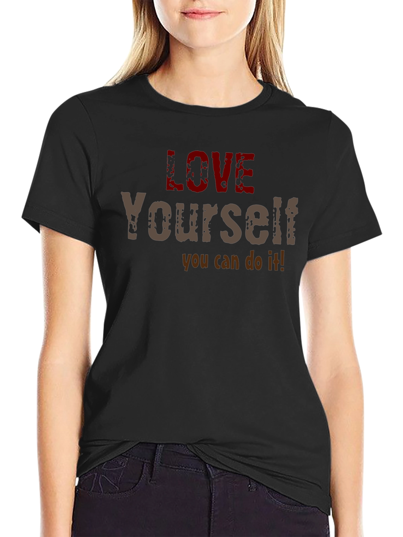 Love Yourself Motivational Graphic T-Shirt