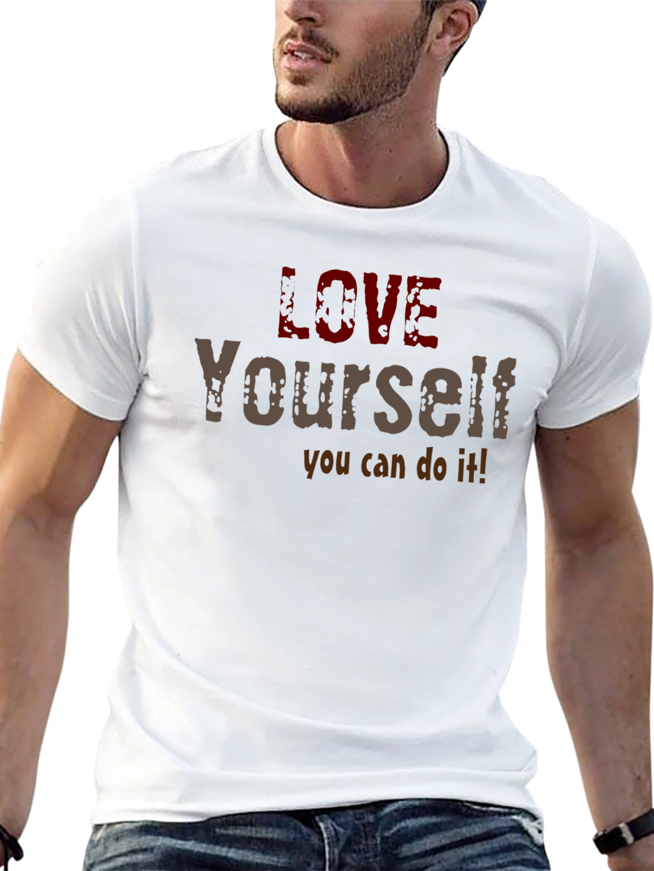 Love Yourself Motivational Graphic T-Shirt