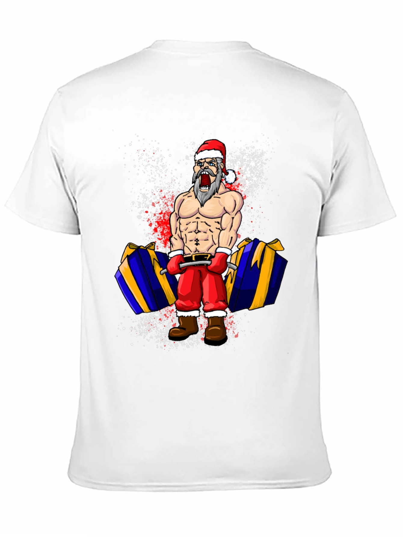 Funny Santa Lifting T-Shirt