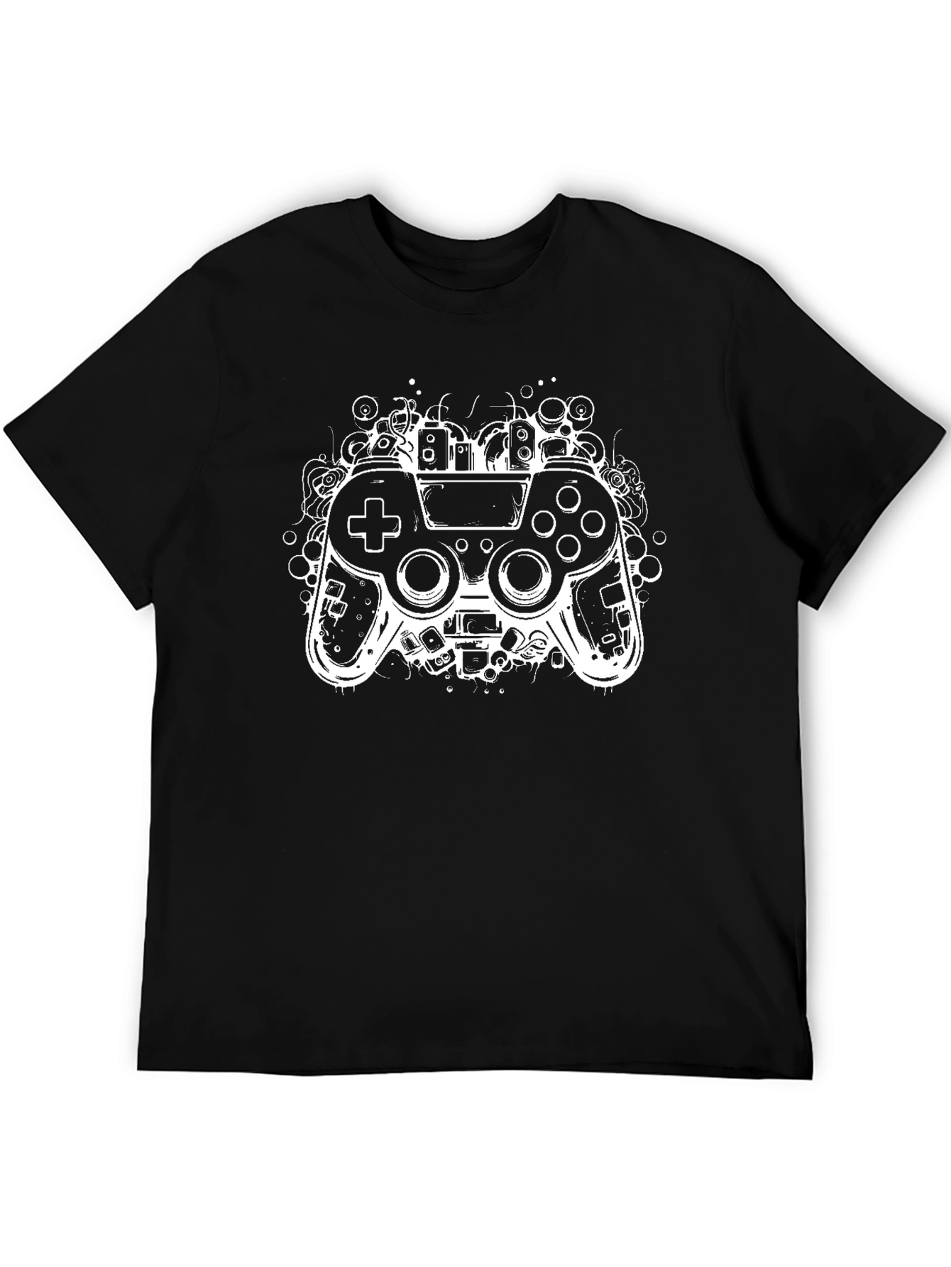 Gaming Controller Graphic Black T-Shirt