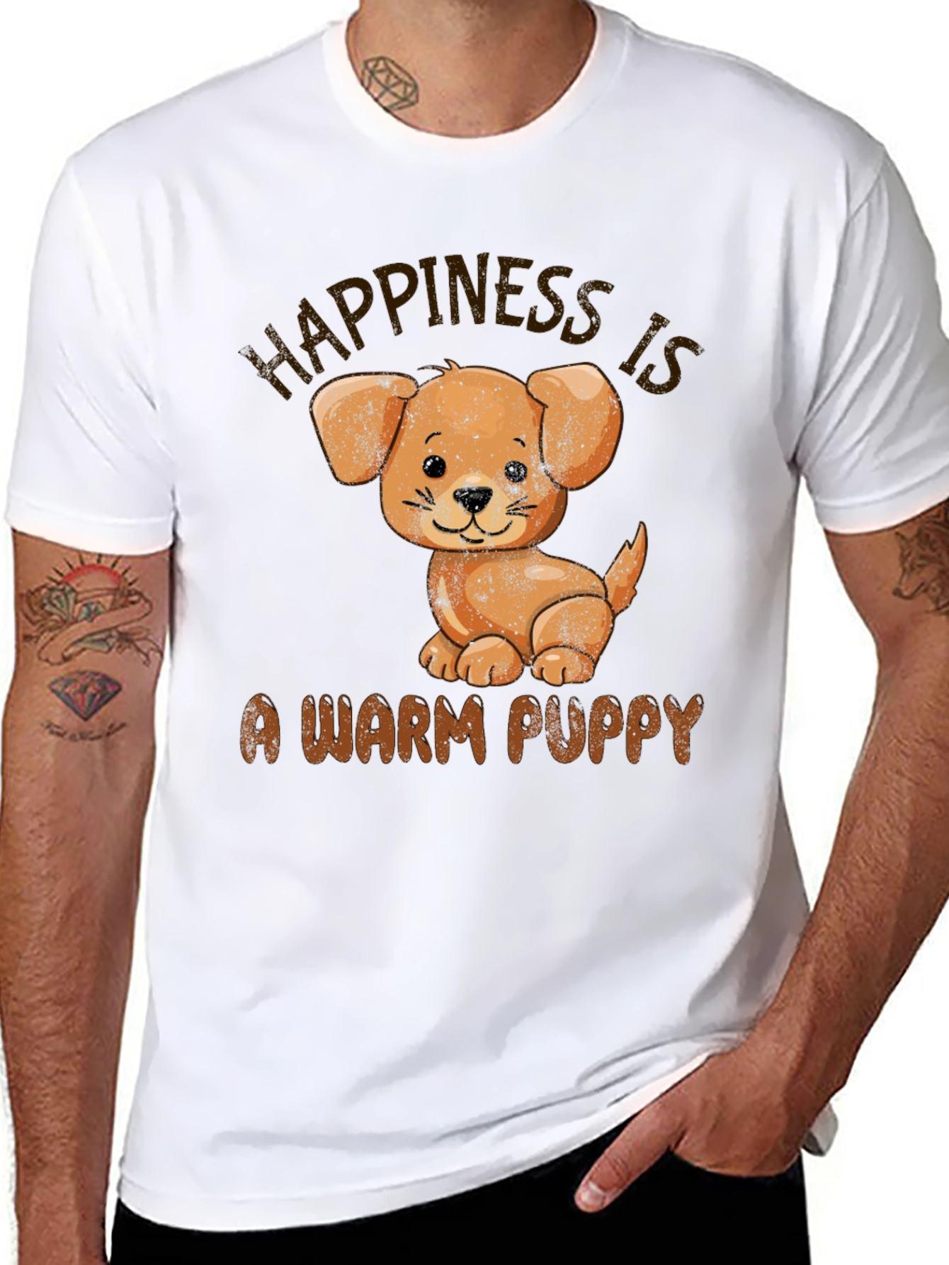 Happiness is a Warm Puppy T-Shirt