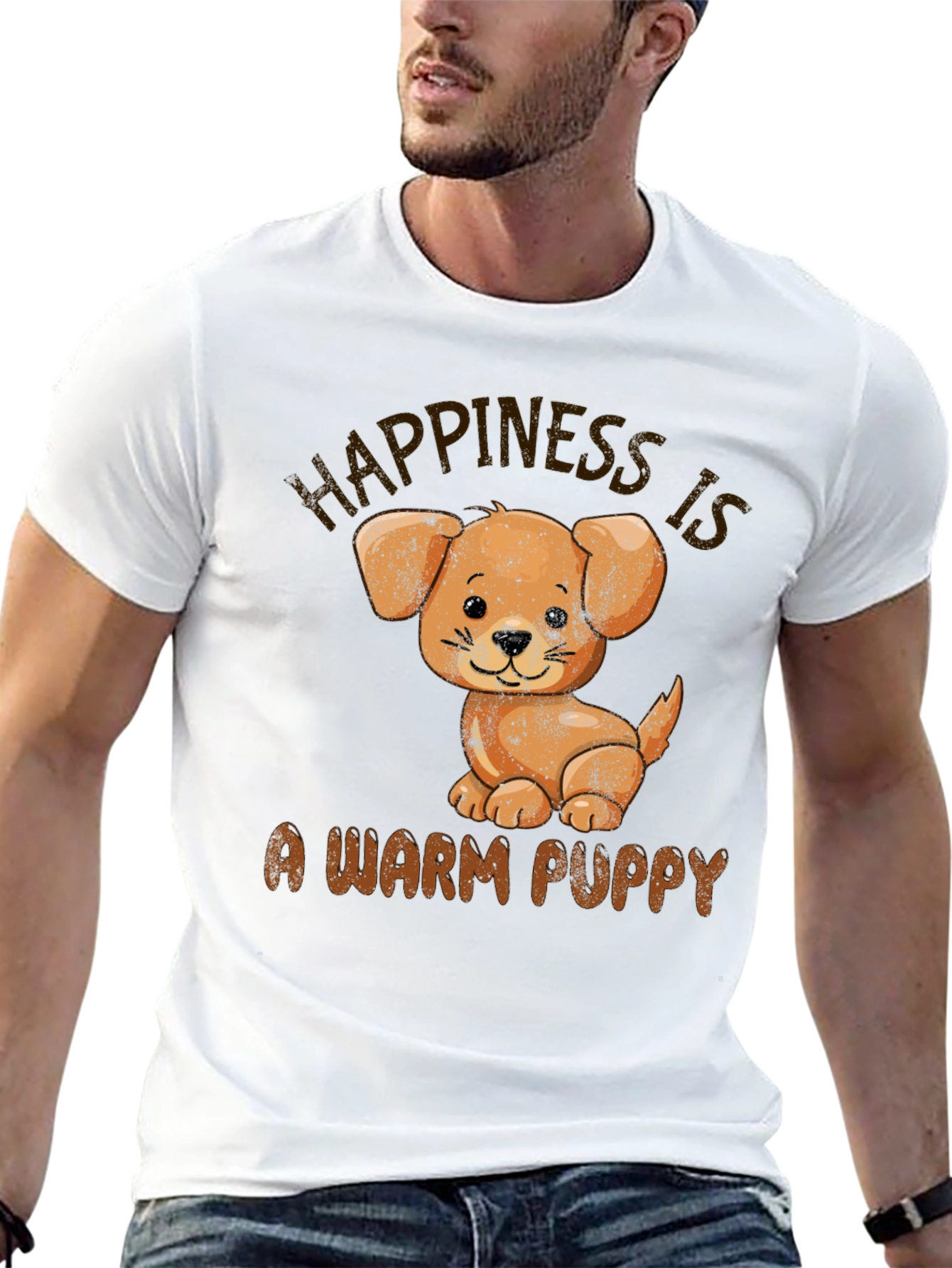 Happiness is a Warm Puppy T-Shirt
