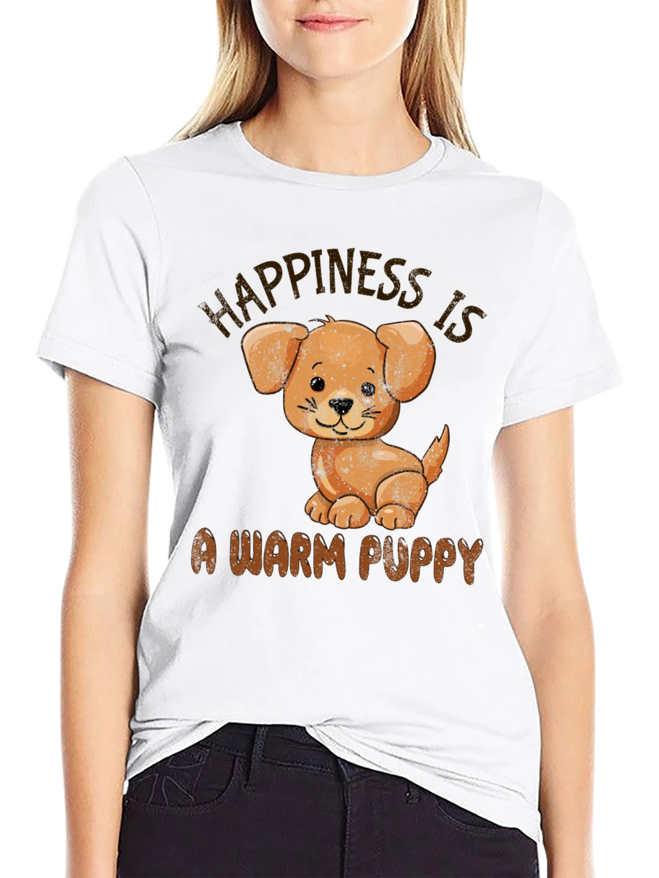 Happiness is a Warm Puppy T-Shirt