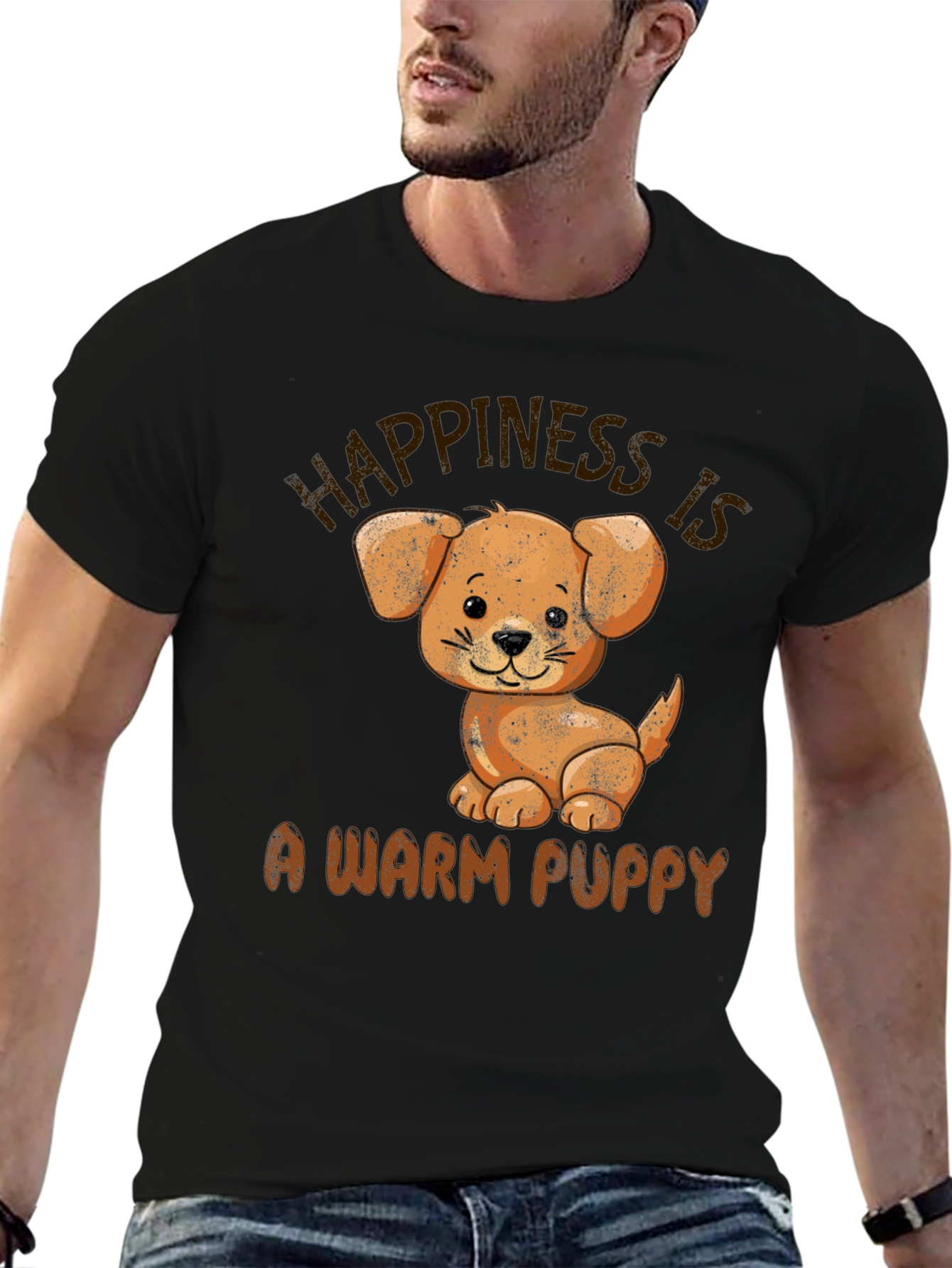 Happiness is a Warm Puppy T-Shirt