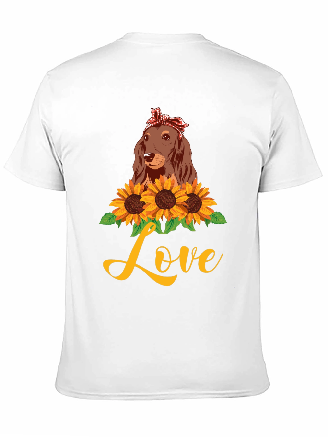 Dachshund Sunflower Love Graphic Tee