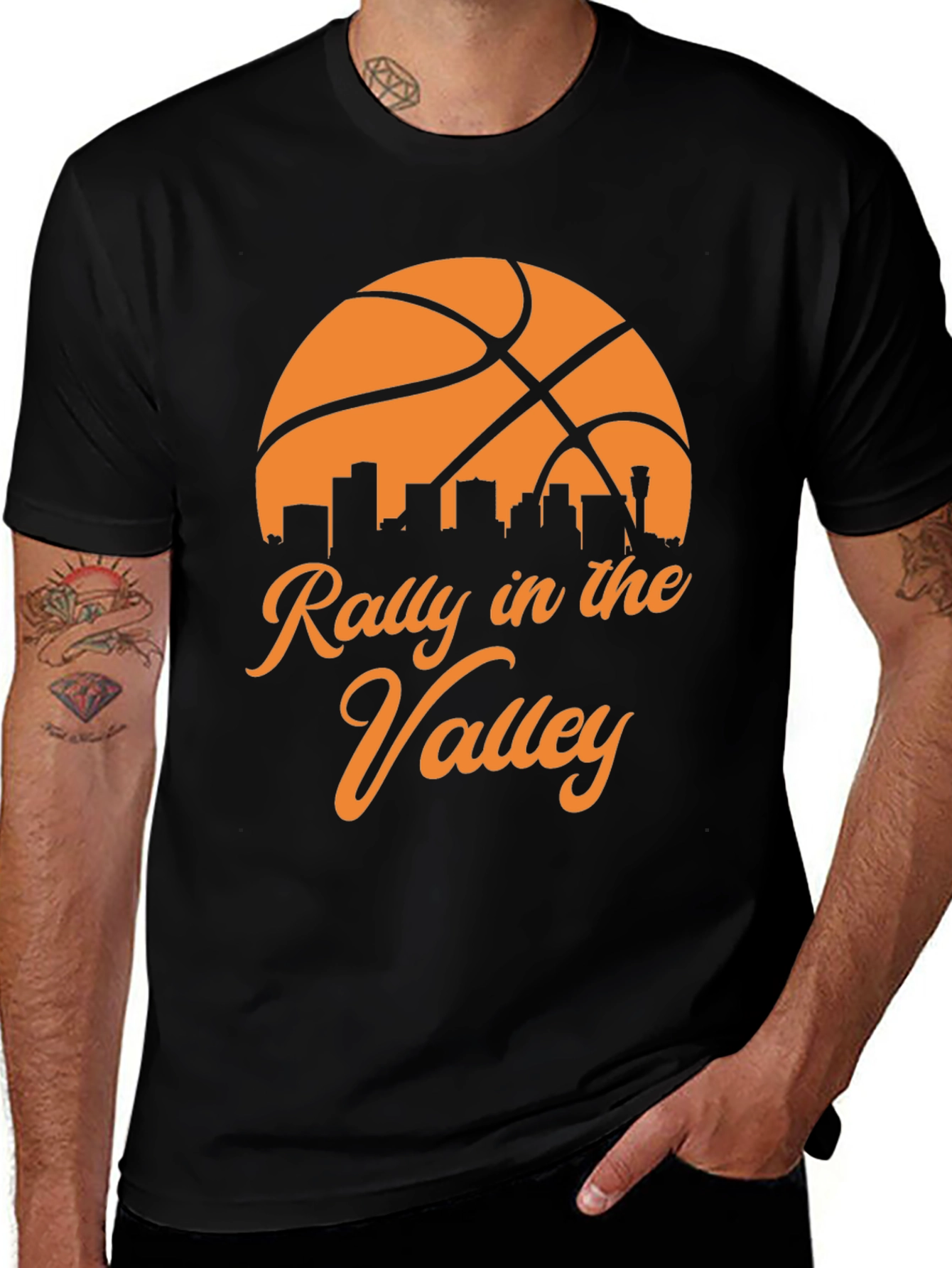Rally in the Valley Basketball Graphic T-Shirt