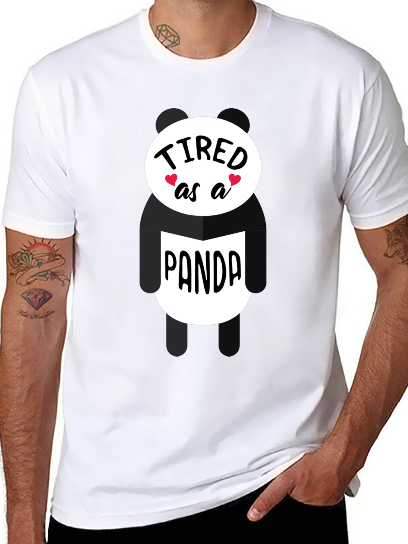 Tired as a Panda Graphic Tee