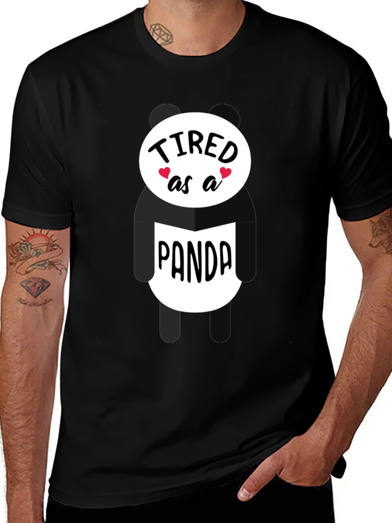 Tired as a Panda Graphic Tee