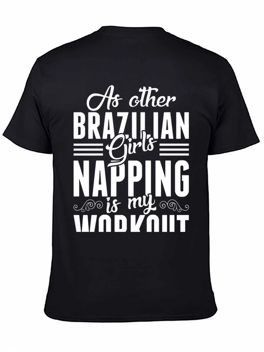 Brazilian Girls Napping Workout Tee - Black Unisex
