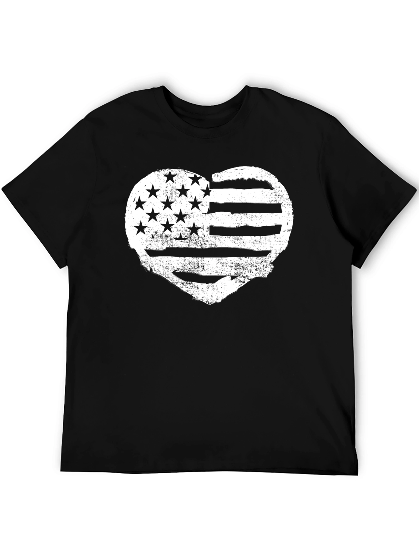 American Flag Heart Graphic T-Shirt - Patriotic Tee