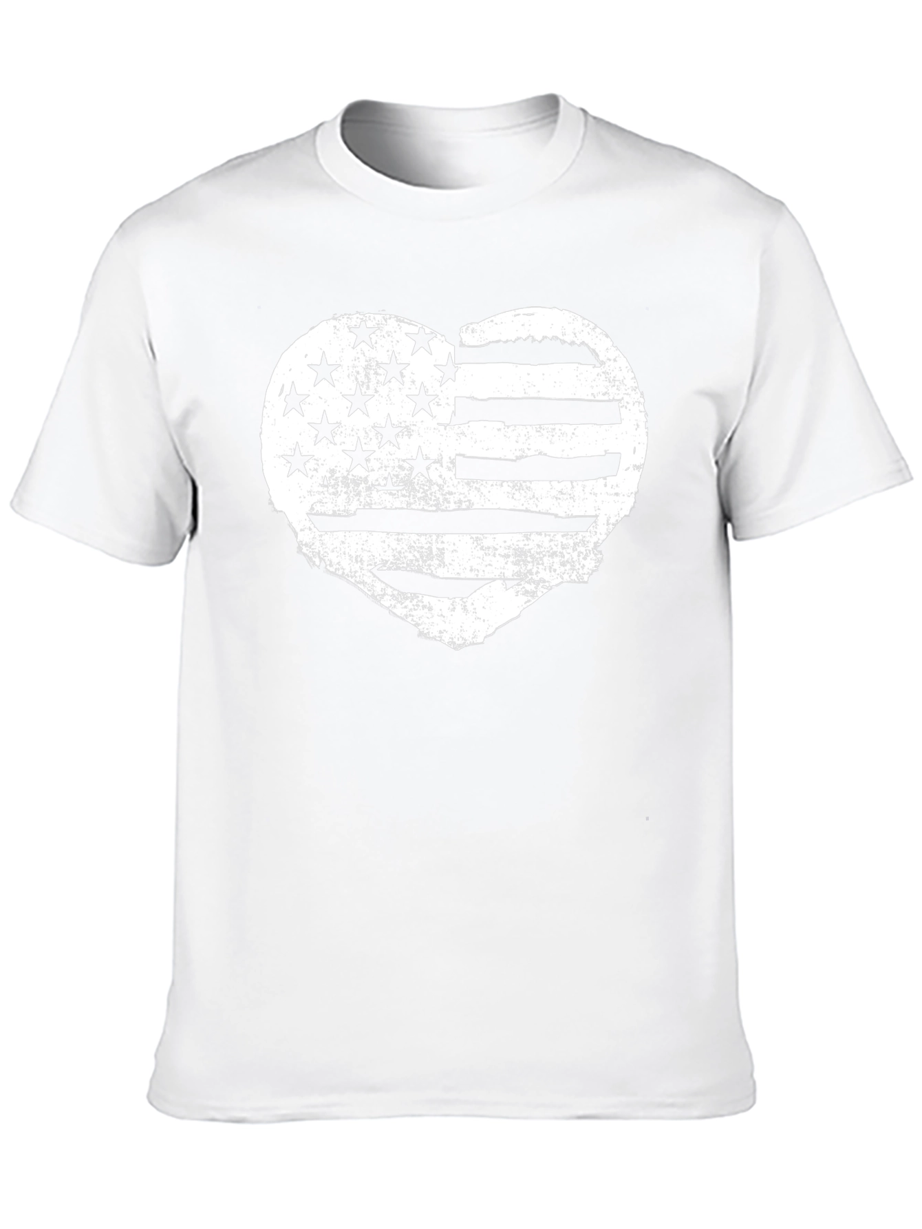 American Flag Heart Graphic T-Shirt - Patriotic Tee