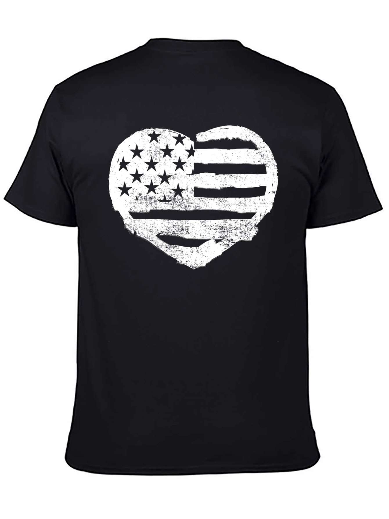 American Flag Heart Graphic T-Shirt - Patriotic Tee