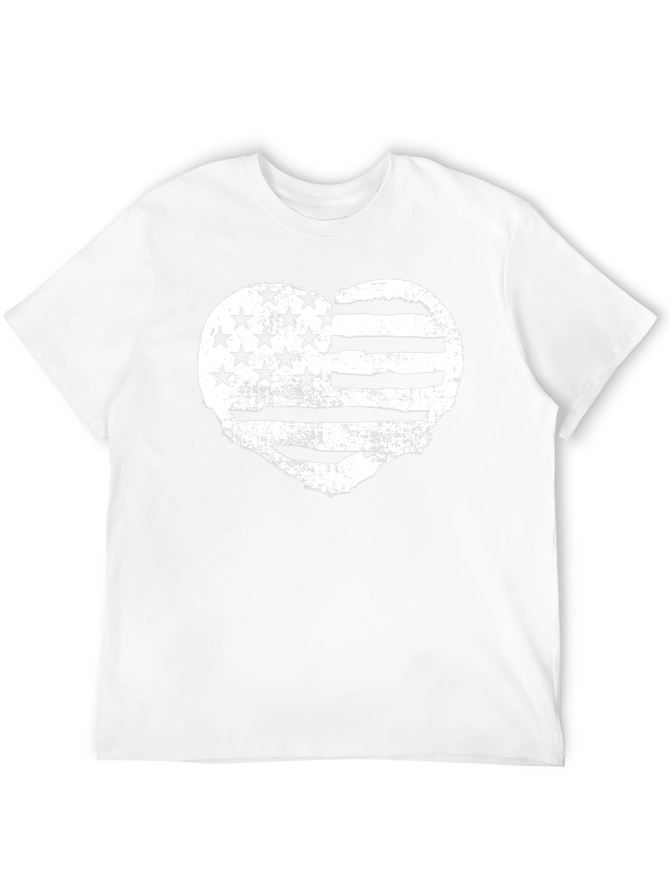 American Flag Heart Graphic T-Shirt - Patriotic Tee