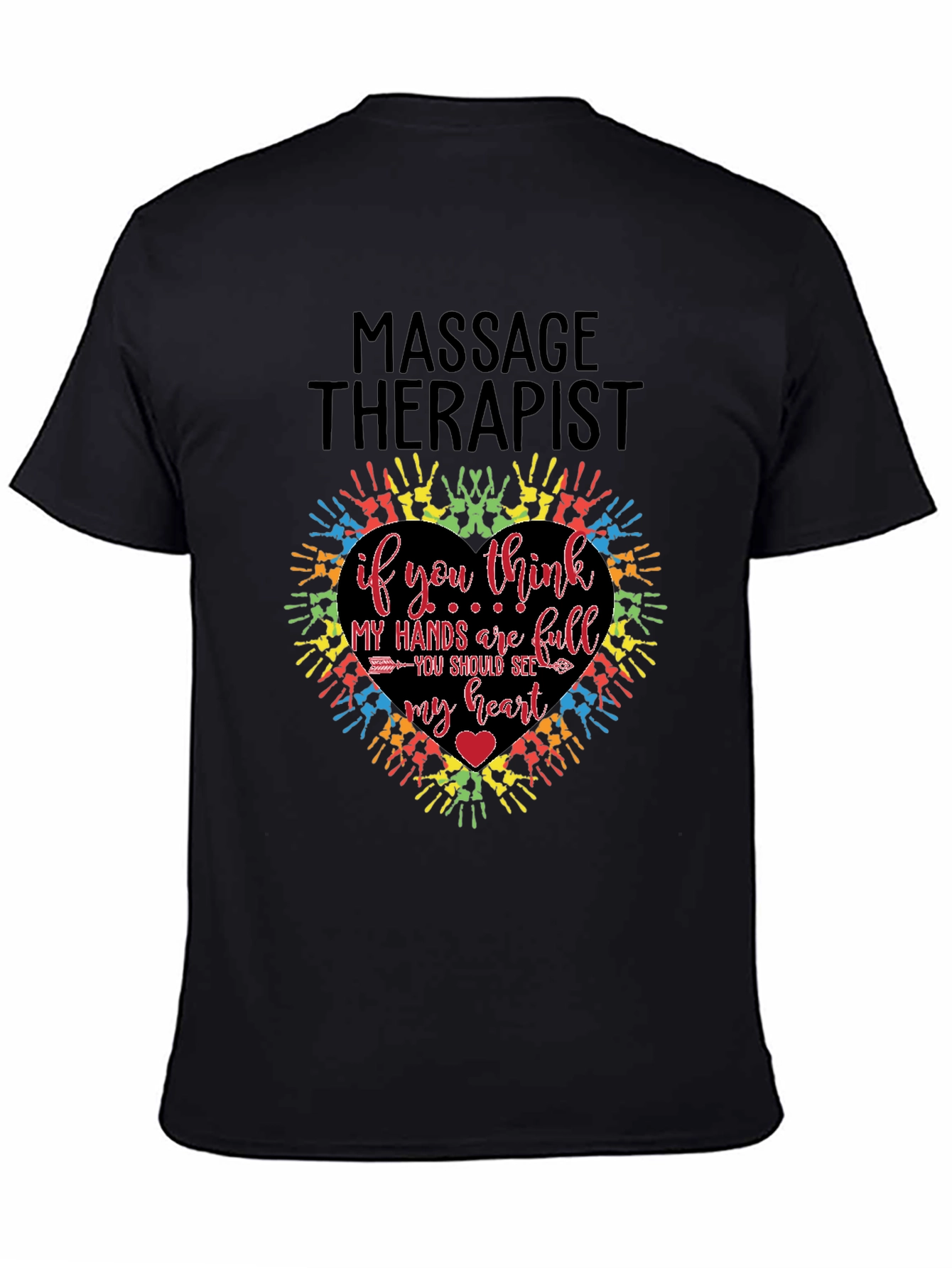 Massage Therapist Heart Hands T-Shirt