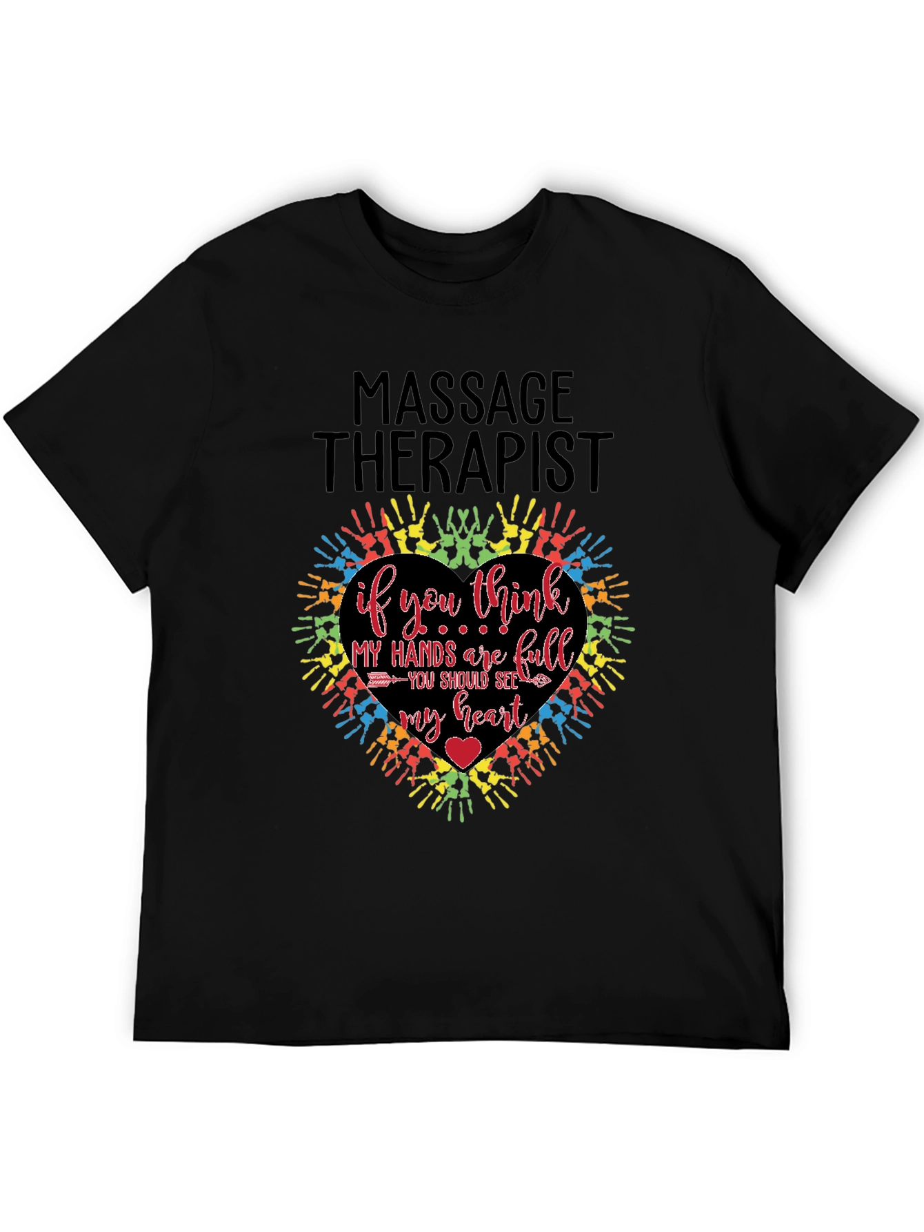 Massage Therapist Heart Hands T-Shirt