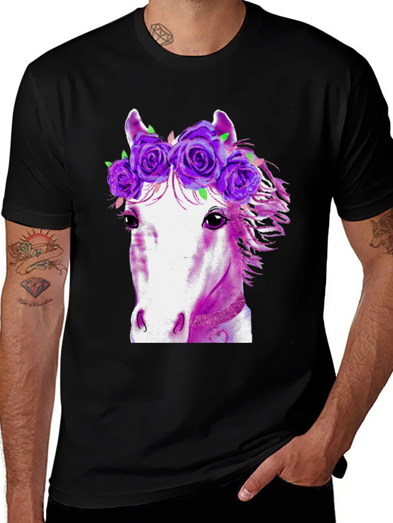 Floral Horse Graphic Tee