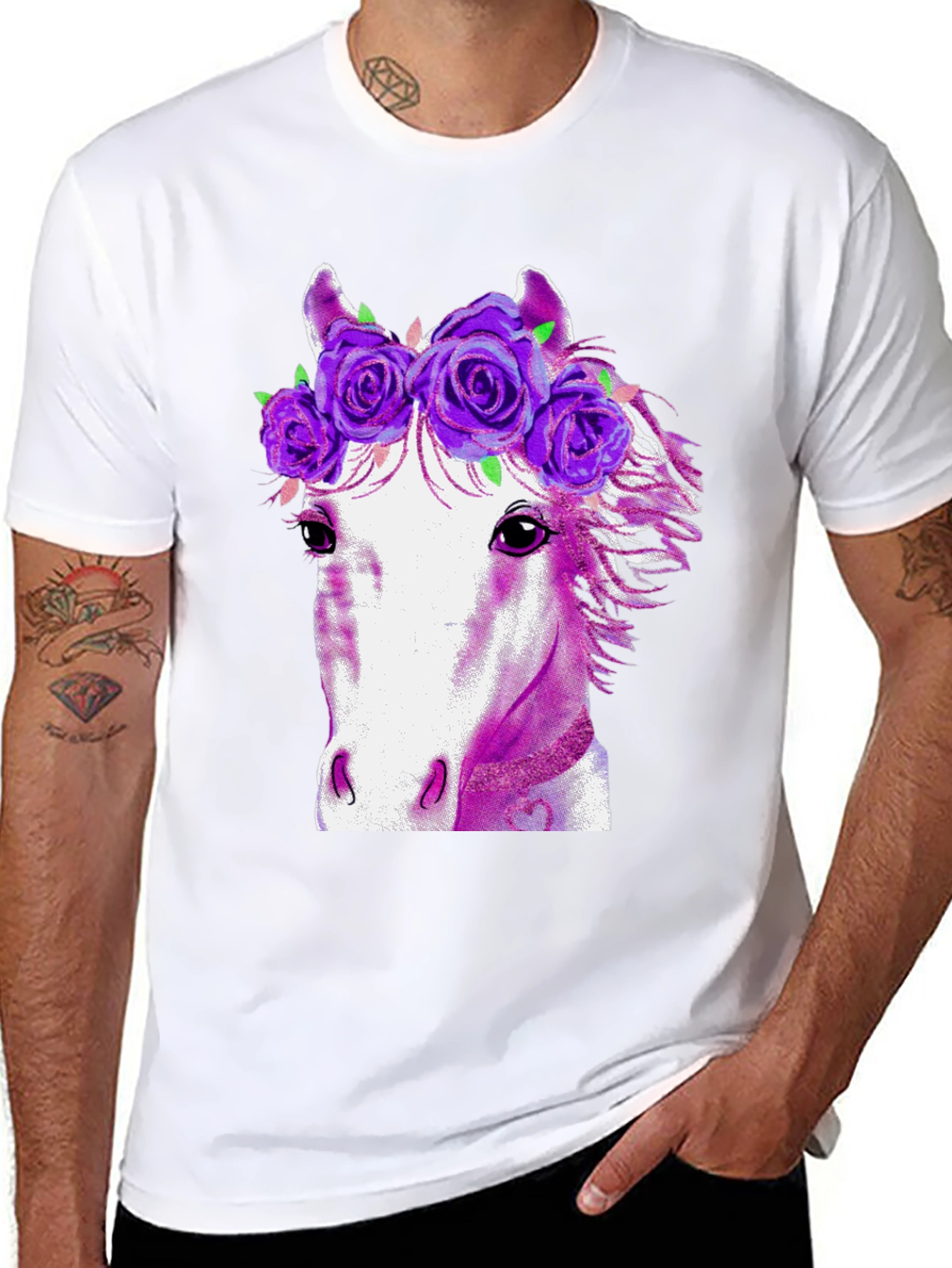 Floral Horse Graphic Tee