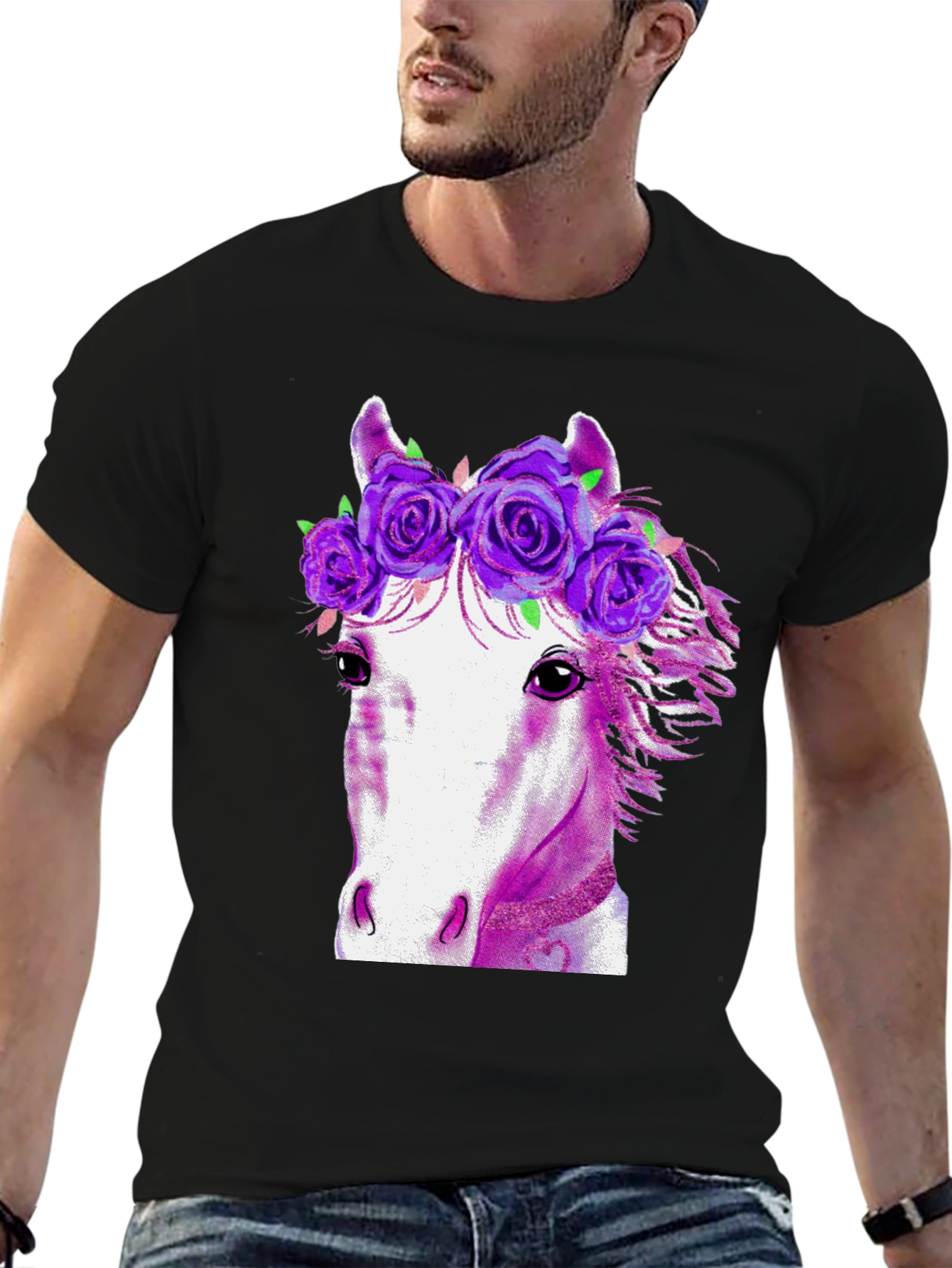 Floral Horse Graphic Tee