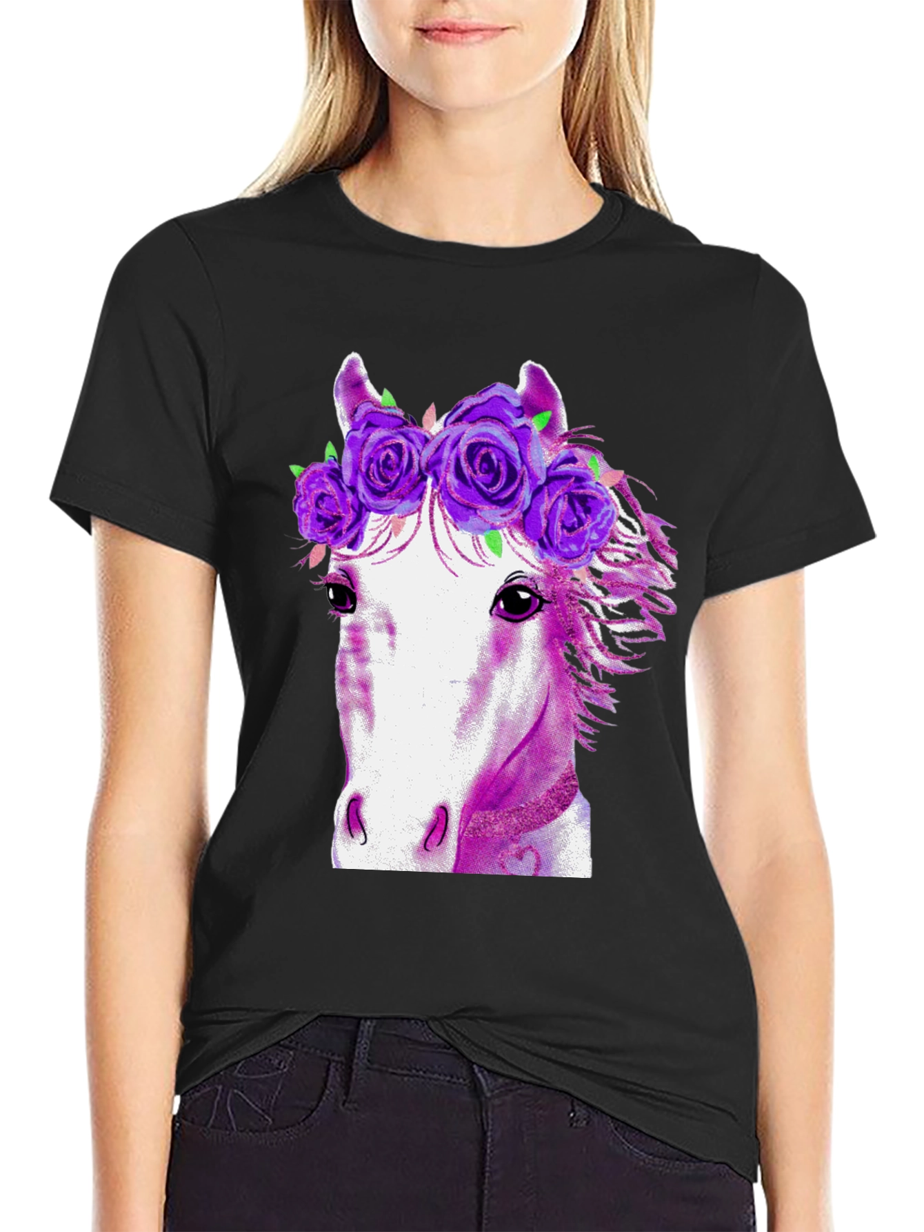 Floral Horse Graphic Tee