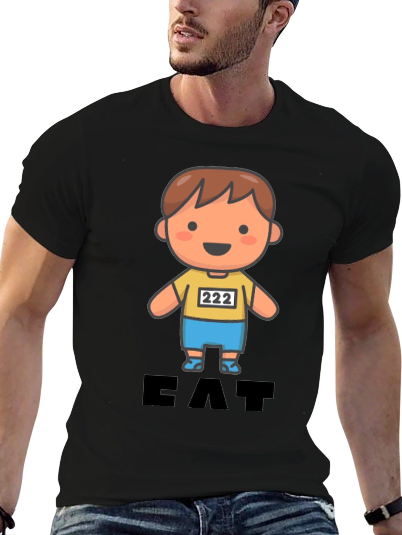 Eat T-Shirt Cute Cartoon Character Tee