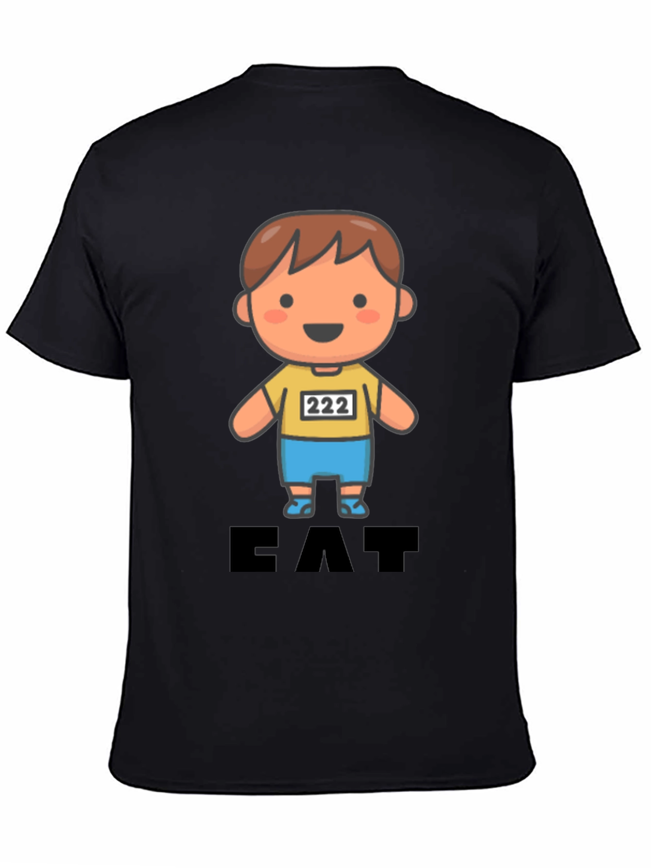 Eat T-Shirt Cute Cartoon Character Tee