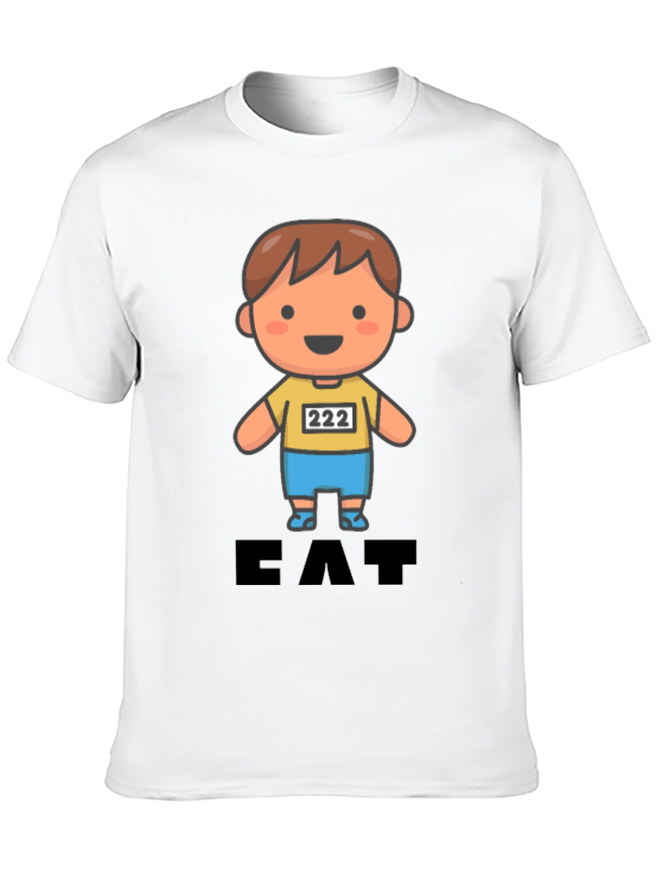 Eat T-Shirt Cute Cartoon Character Tee