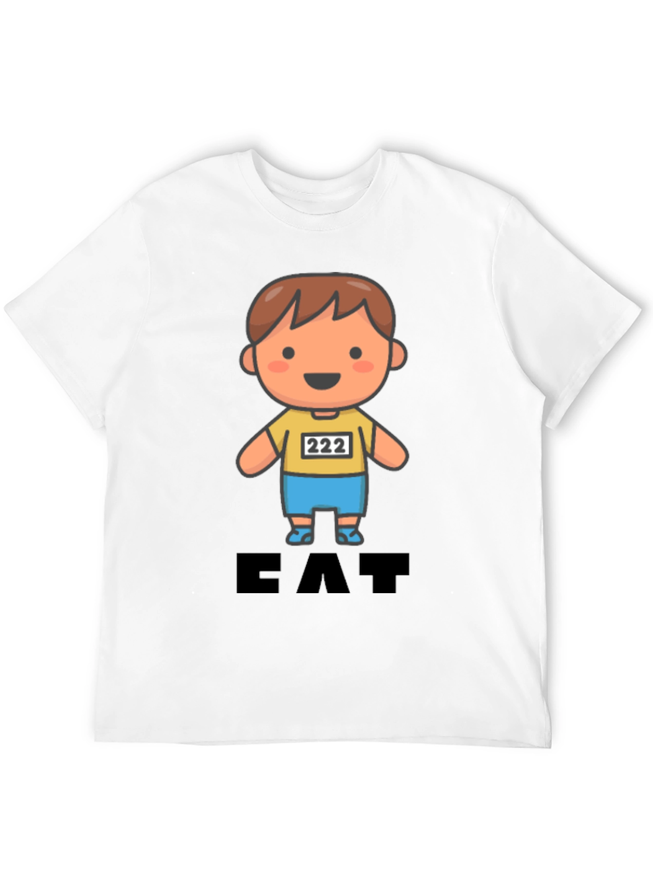 Eat T-Shirt Cute Cartoon Character Tee