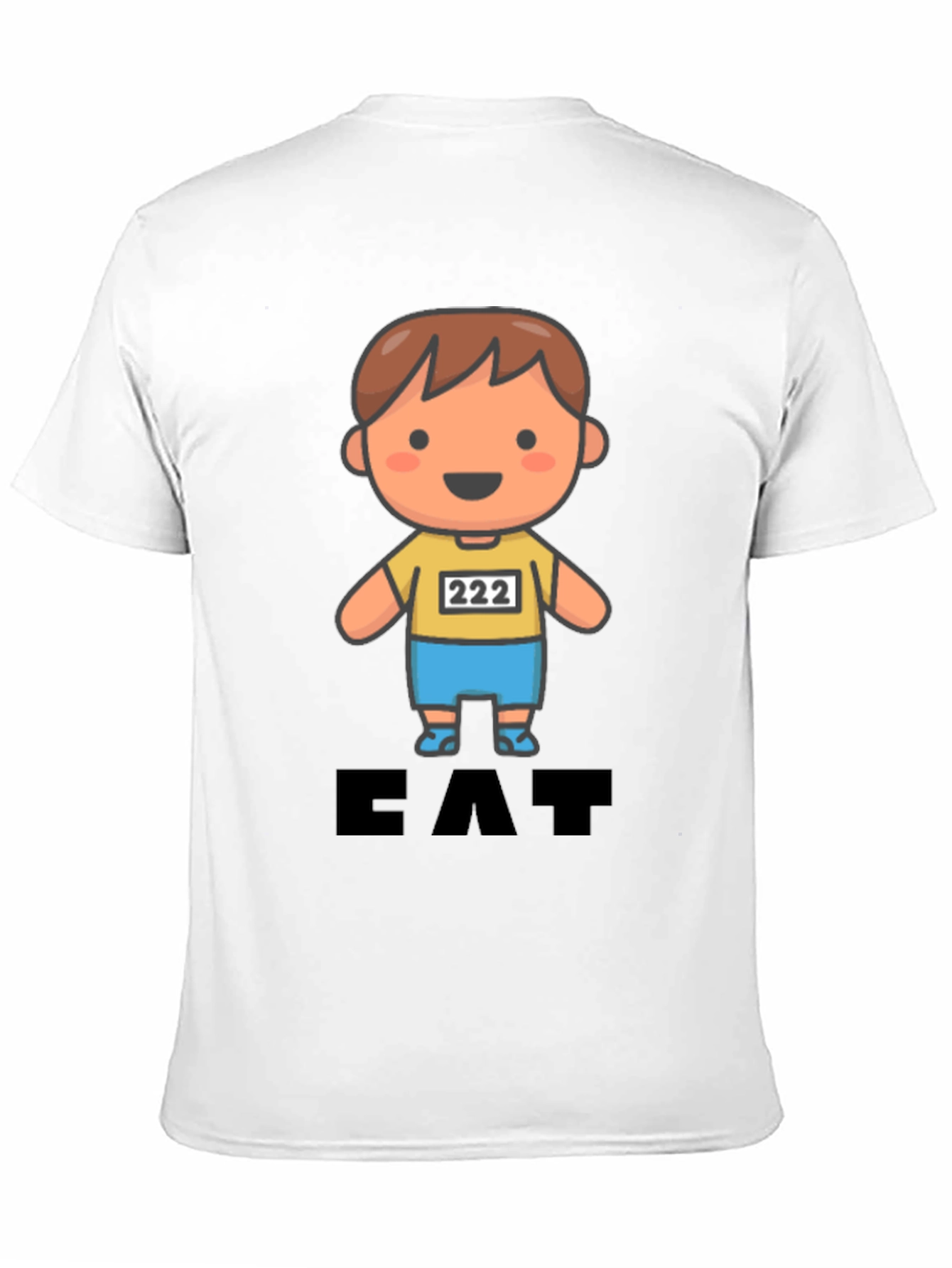 Eat T-Shirt Cute Cartoon Character Tee