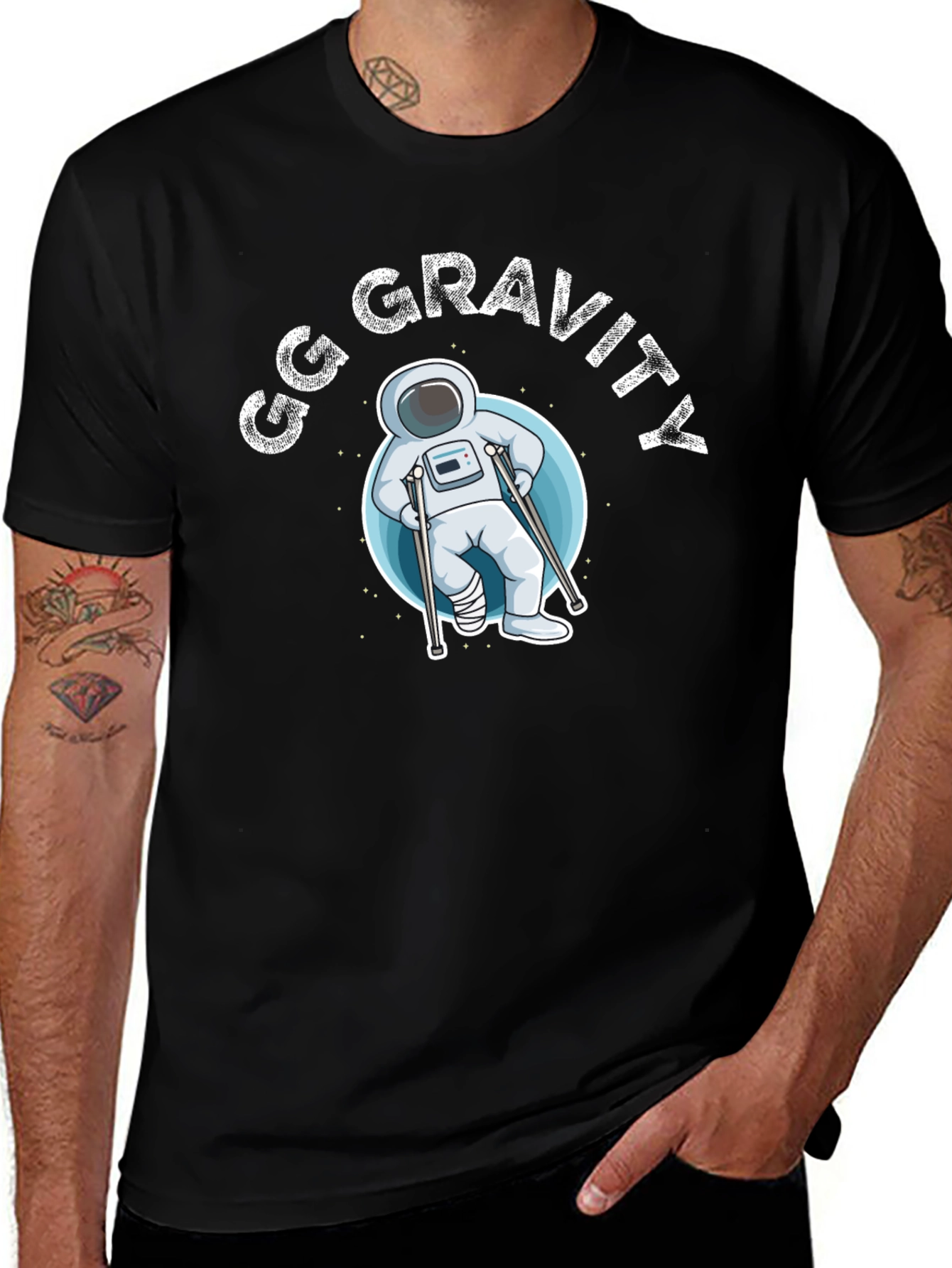 GG Gravity T-Shirt - Funny Astronaut Graphic Tee