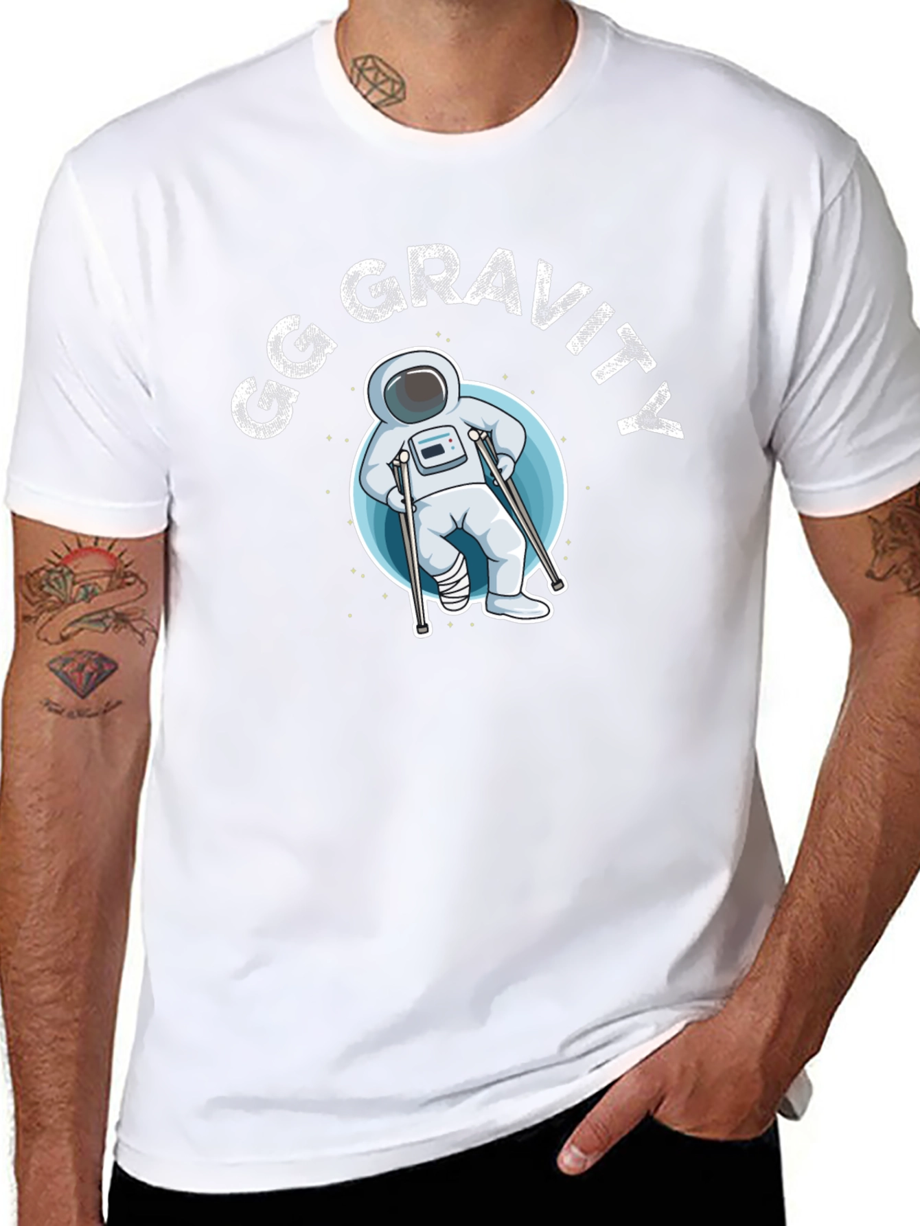GG Gravity T-Shirt - Funny Astronaut Graphic Tee